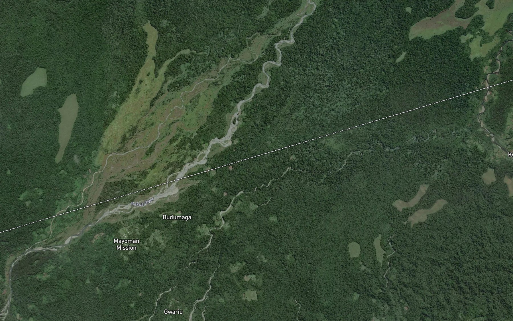 Satellite map of the Itoi Creek