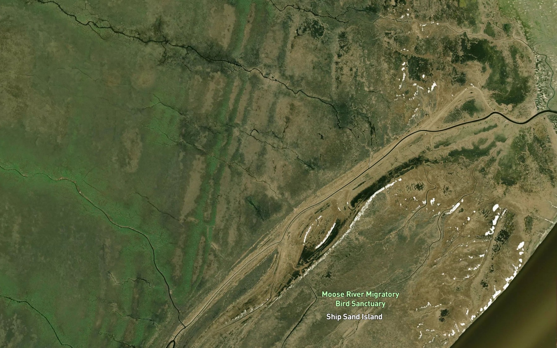 Satellite map of the Kokochimeo Creek