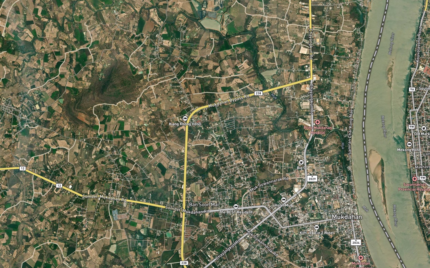 Satellite map of the Ang Kep Nam Huai Kham Rin Mai