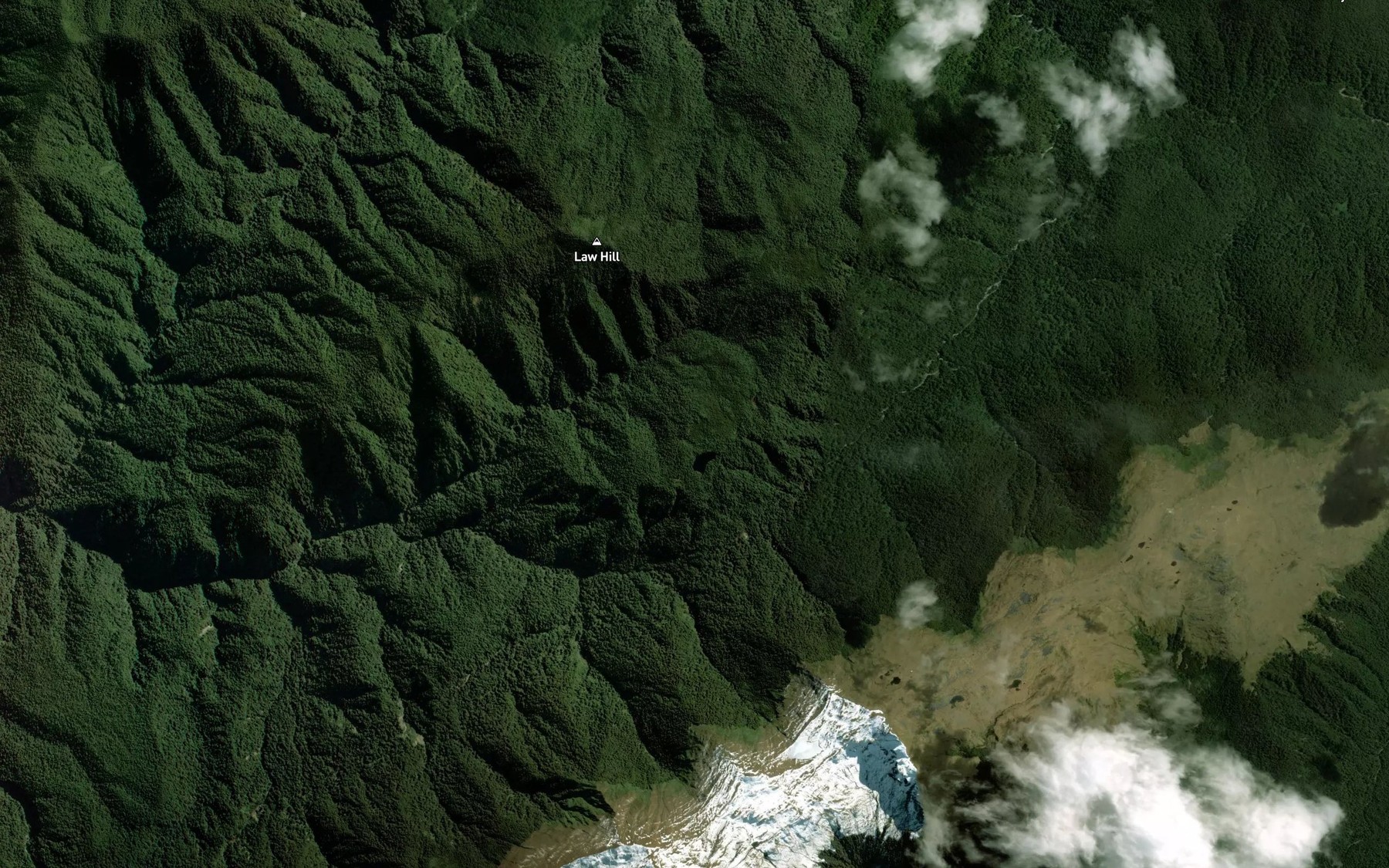 Satellite map of the Lake Law