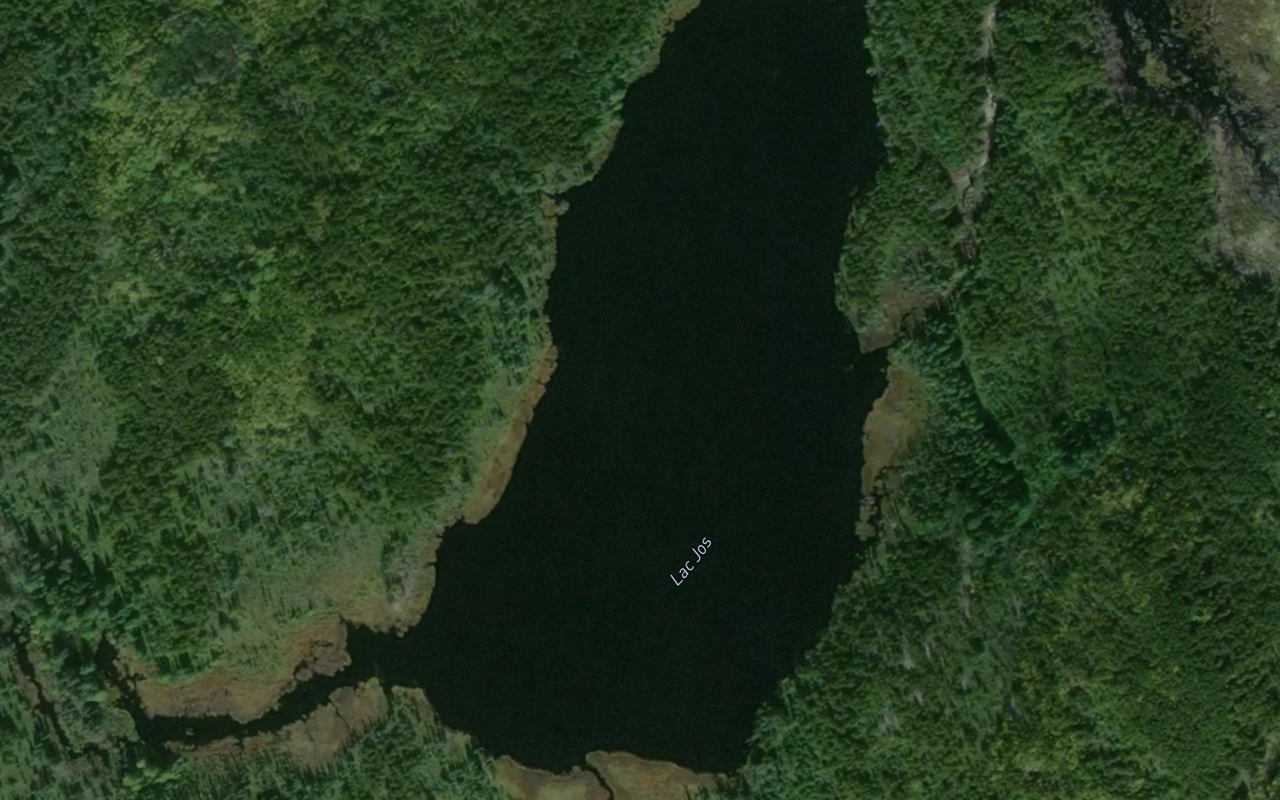 Satellite map of the Lac Jos