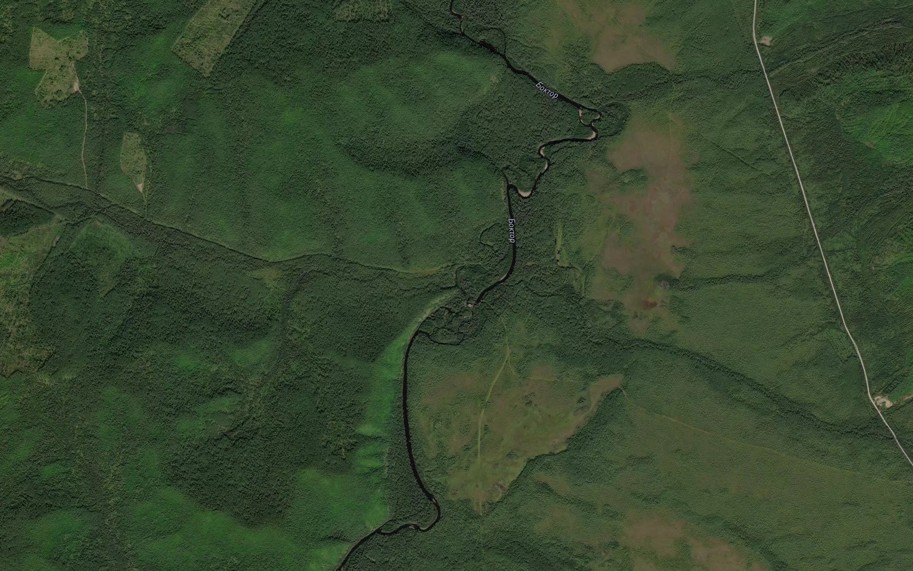 Satellite map of the Senenna