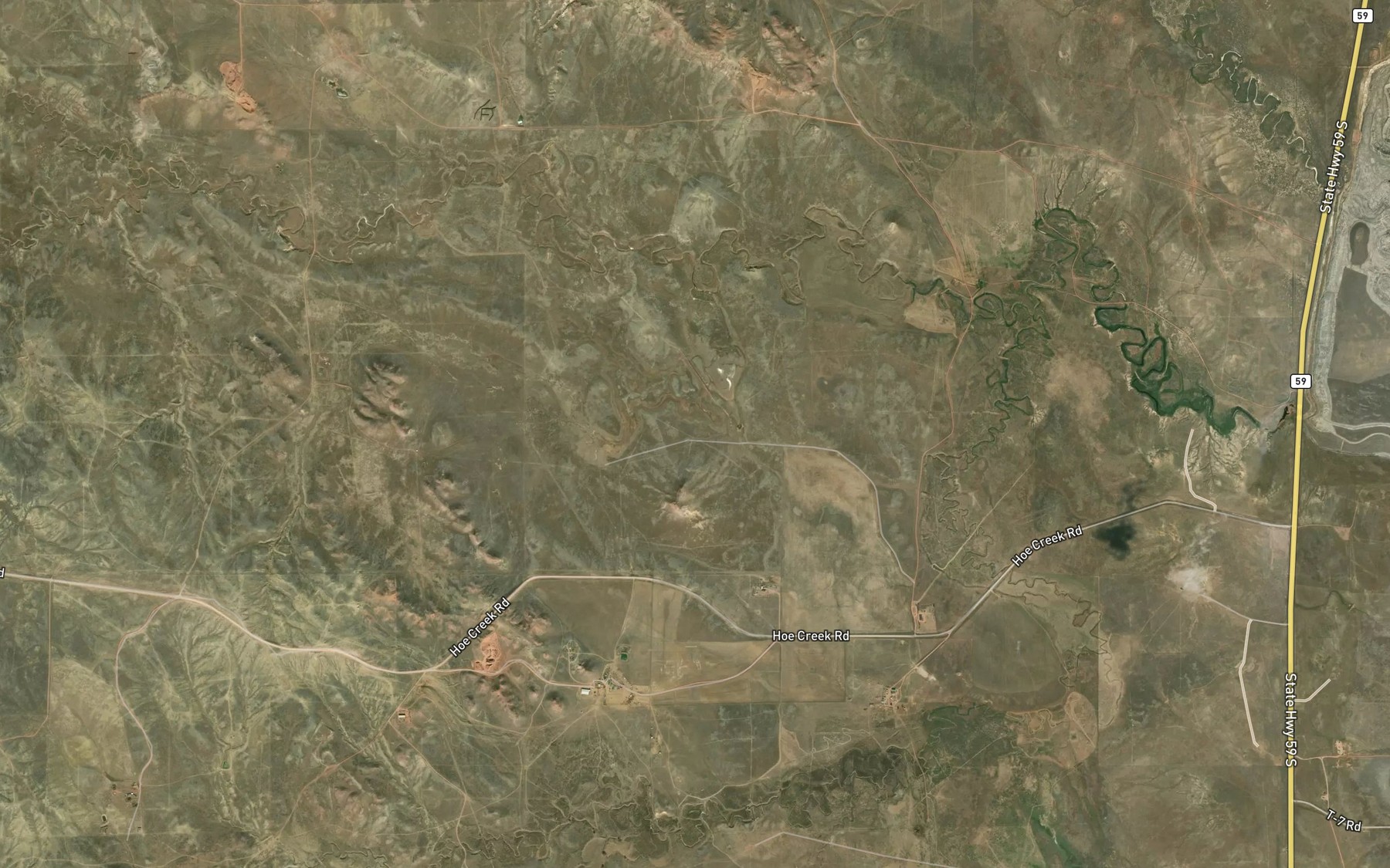 Satellite map of the Flat Reservoir