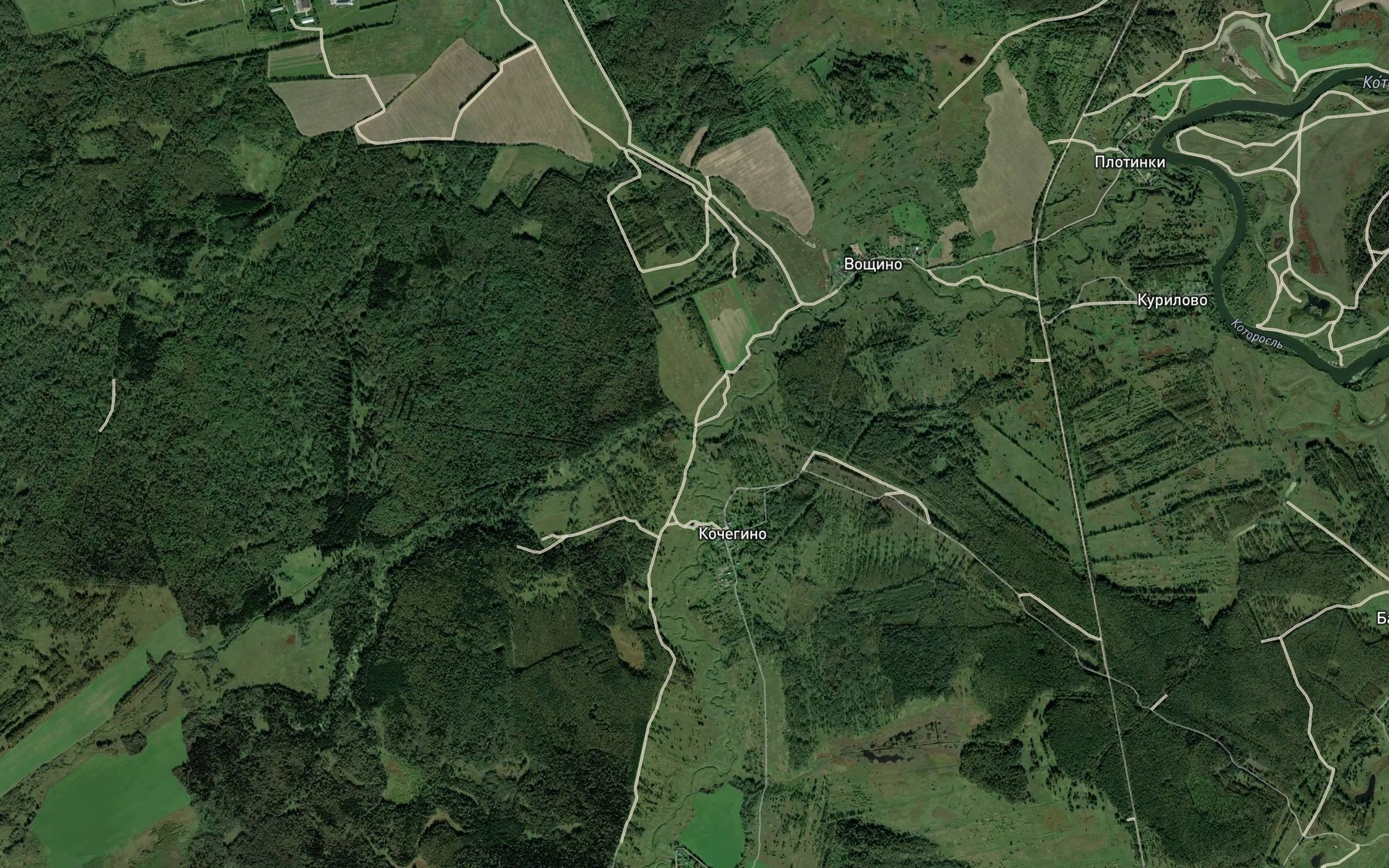 Satellite map of the Pazha
