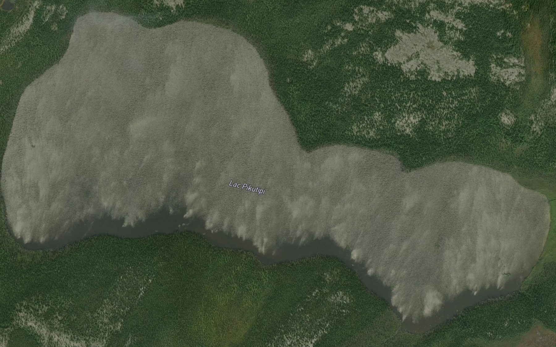 Satellite map of the Lac Pikutipi