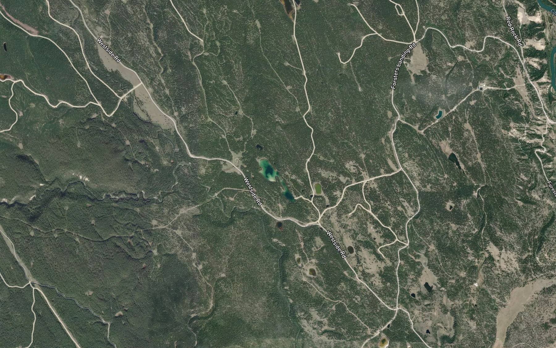 Satellite map of the Northcote Lake