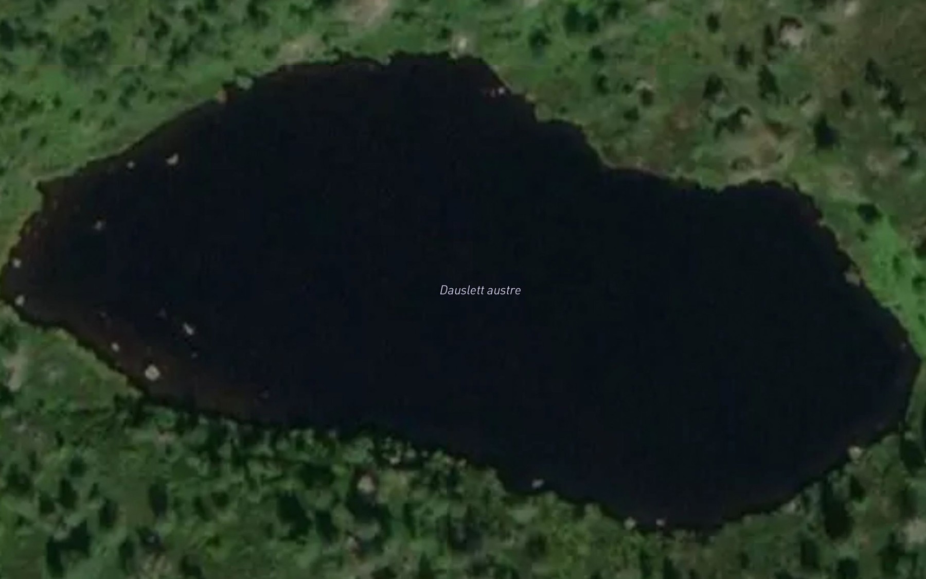 Satellite map of the Dauslett austre