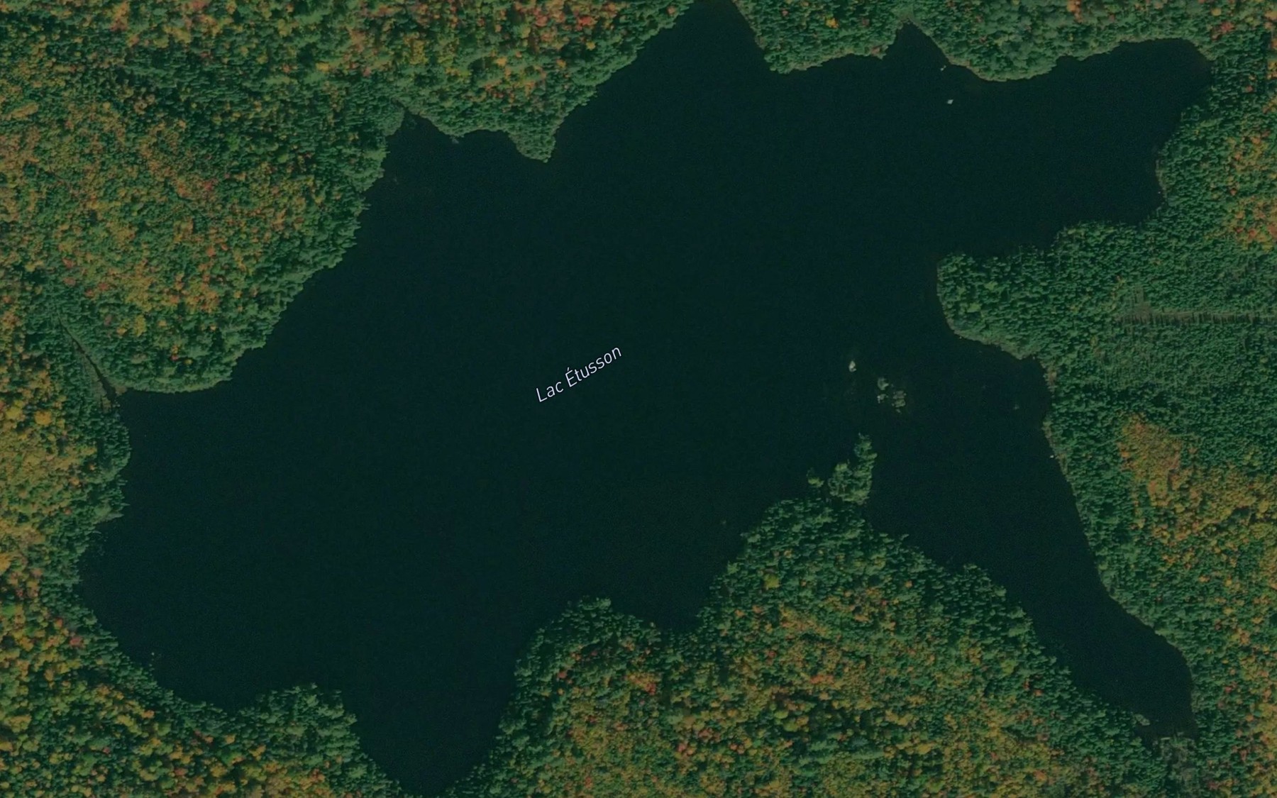 Satellite map of the Lac Etusson