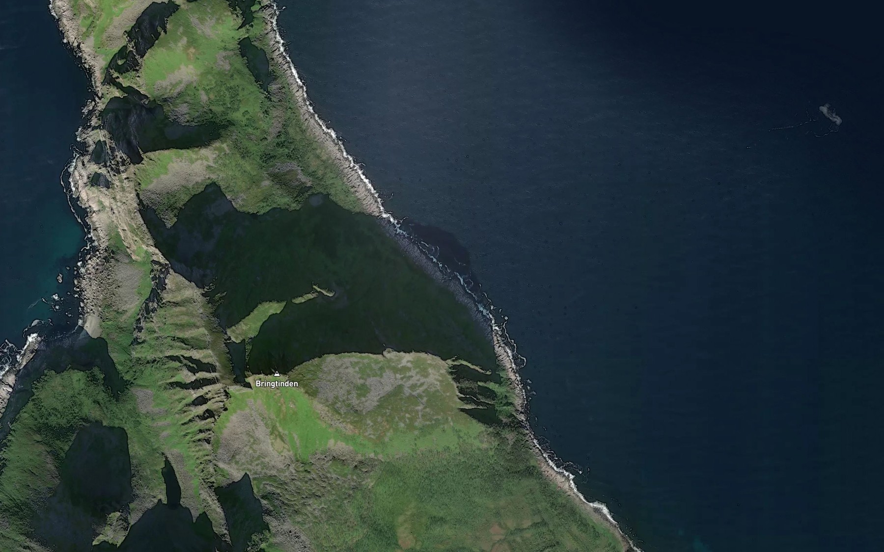 Satellite map of the Fraktkeila