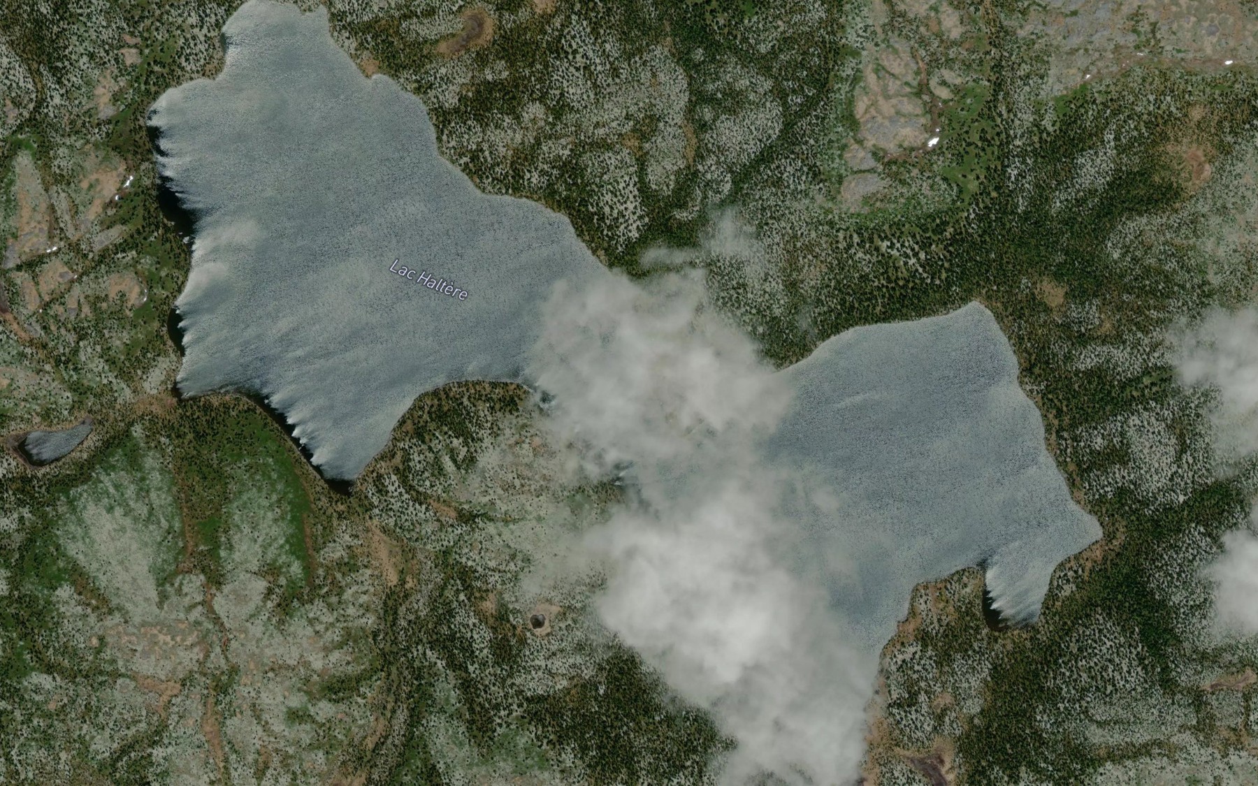 Satellite map of the Lac Haltere