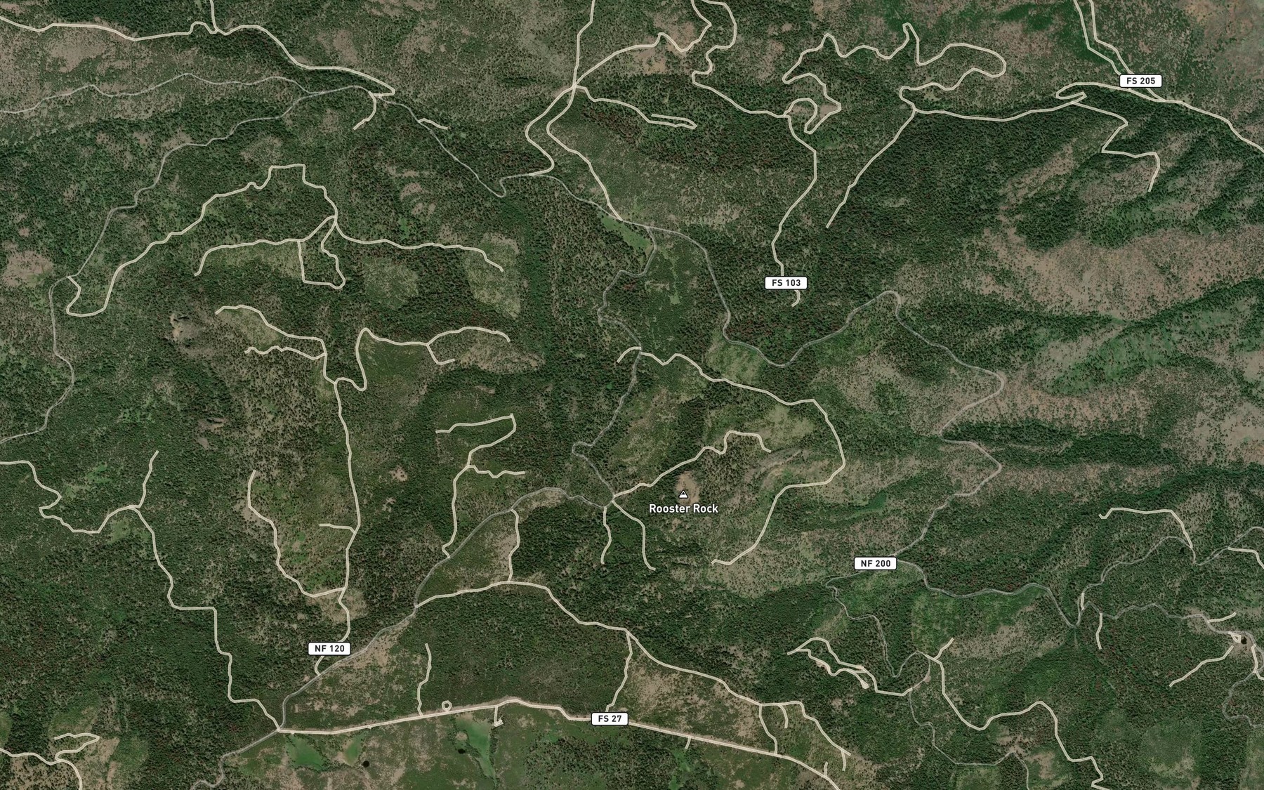 Satellite map of the Ingram Spring