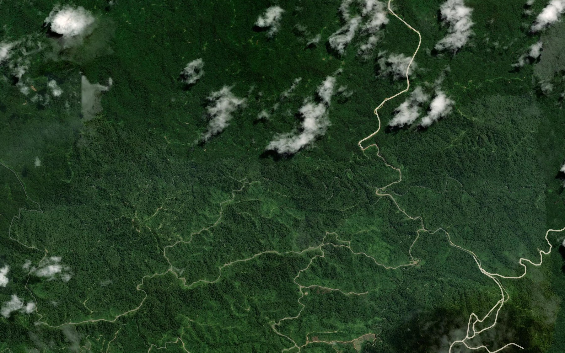 Satellite map of the Lubok Rakok
