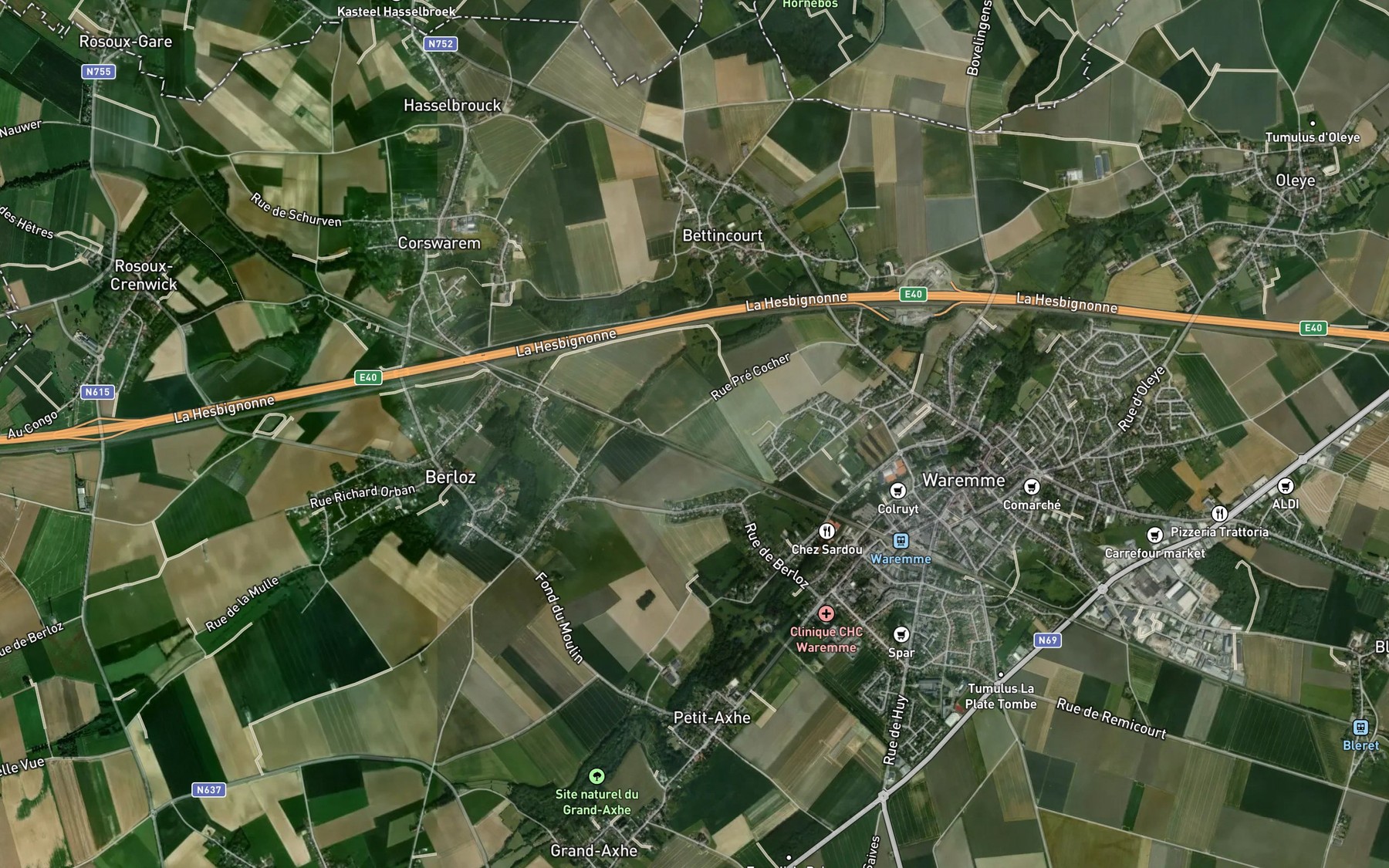 Satellite map of the Lange Beek