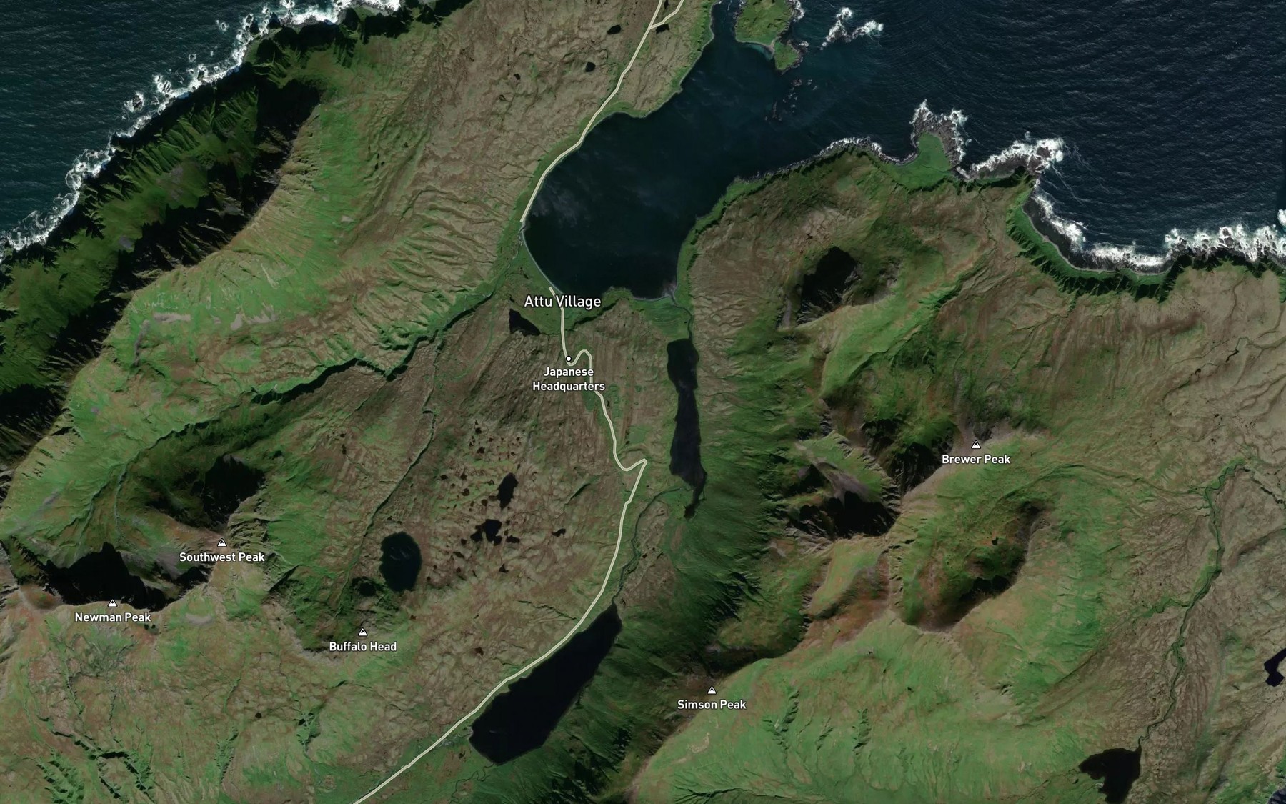 Satellite map of the Lake Canirco