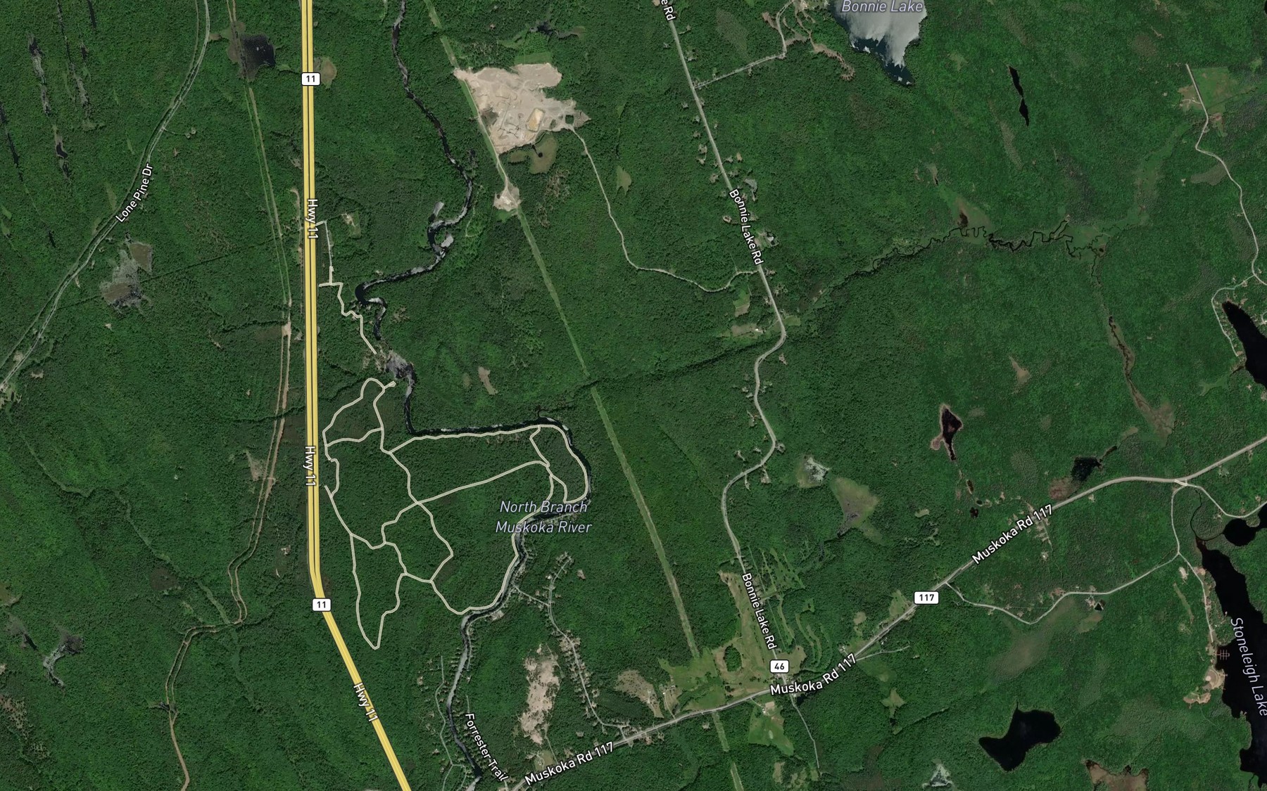 Satellite map of the Sage Creek