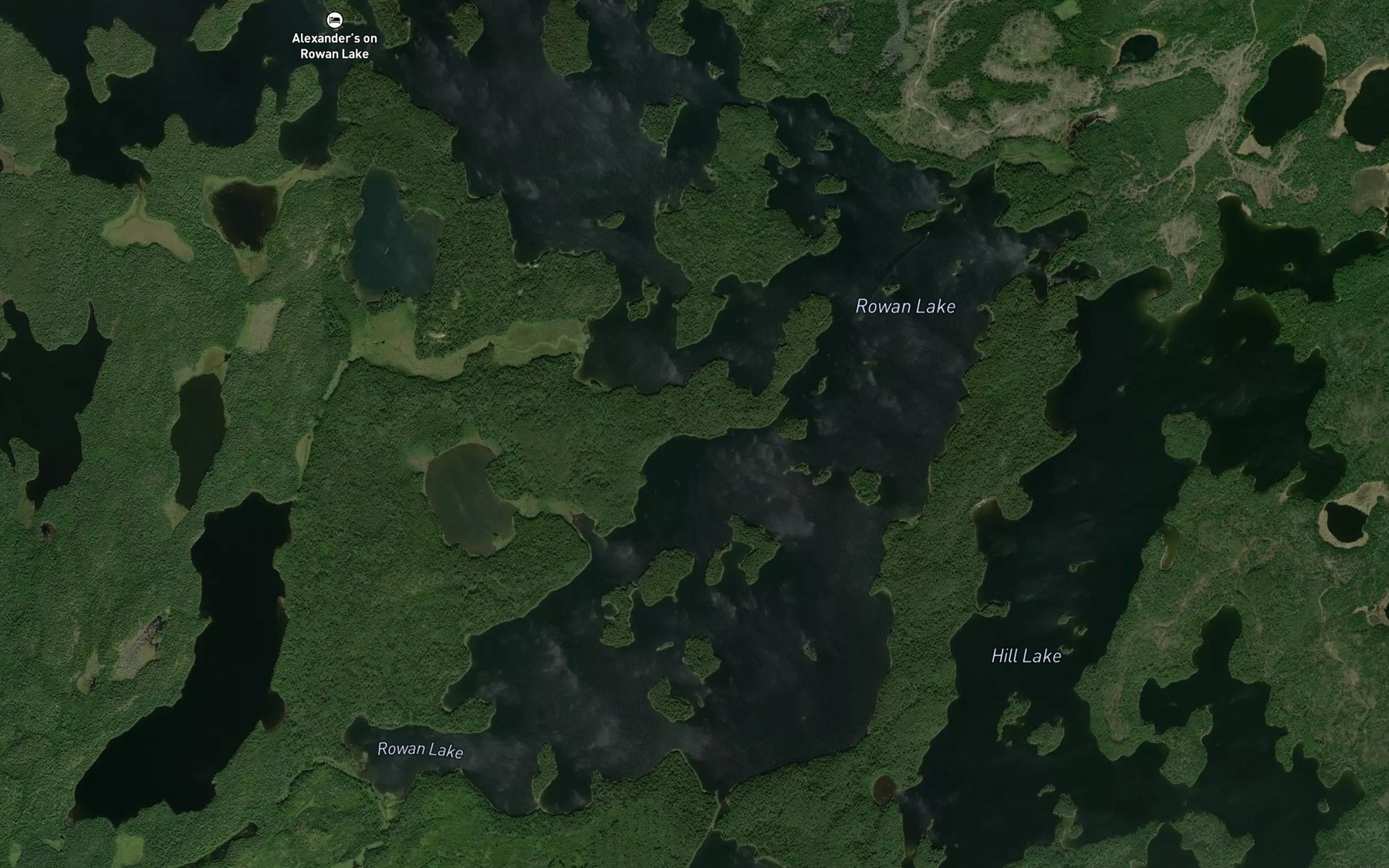 Satellite map of the Brooks Bay
