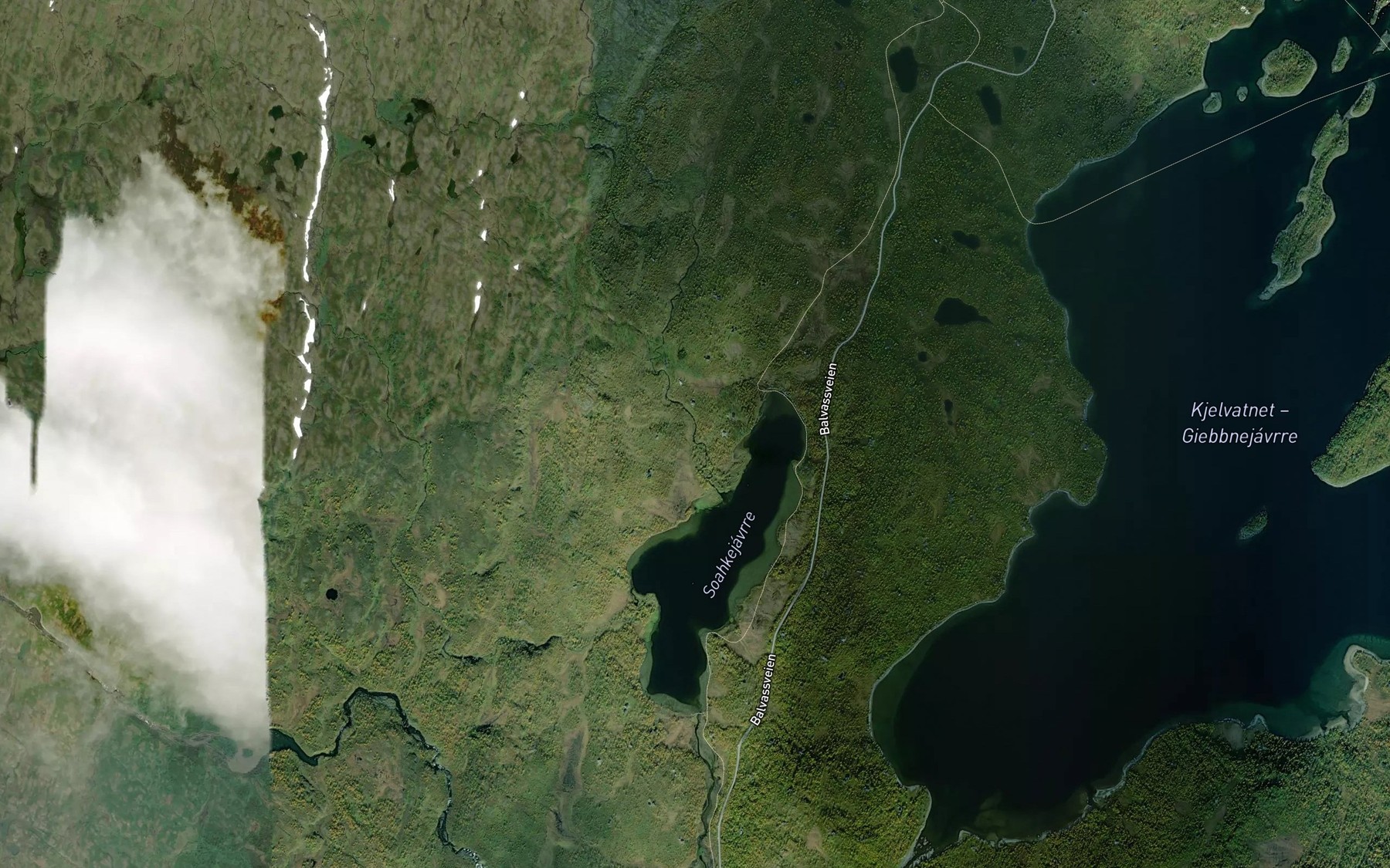 Satellite map of the Soahkebekken