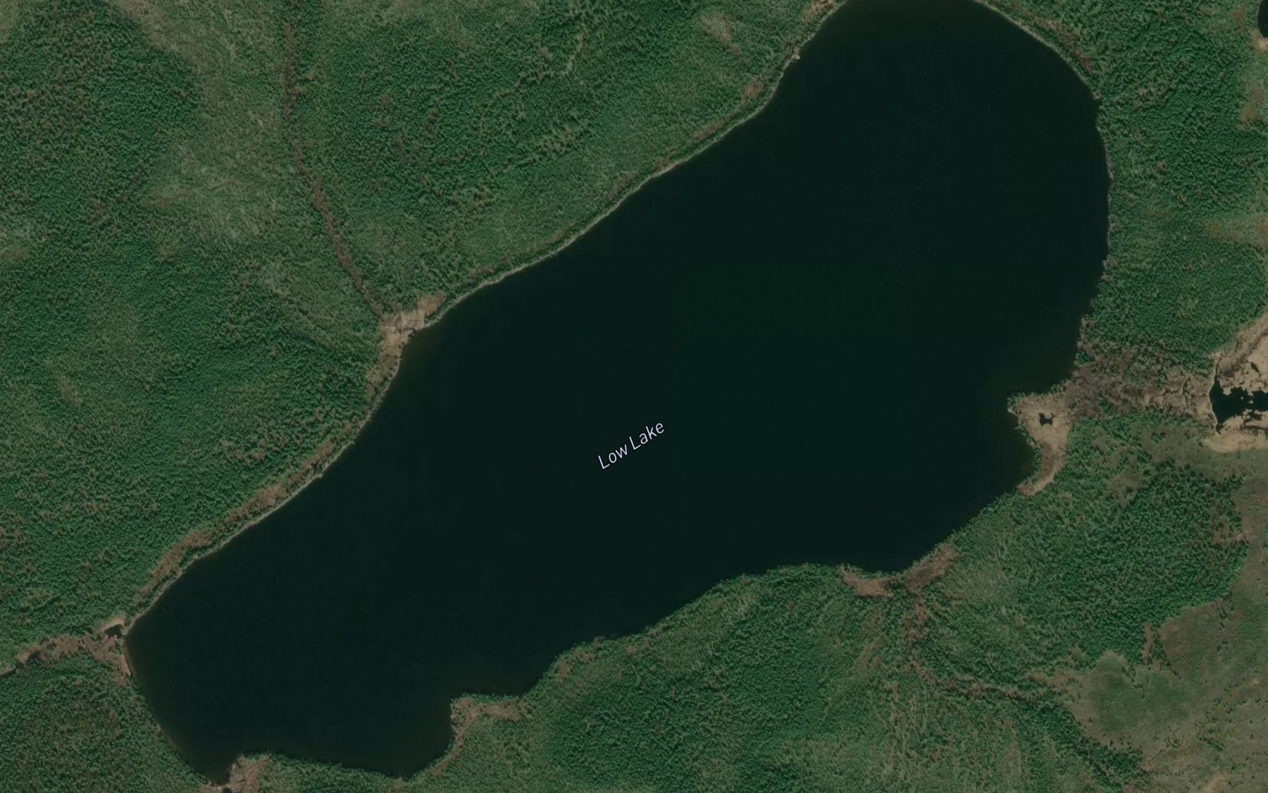 Satellite map of the Low Lake