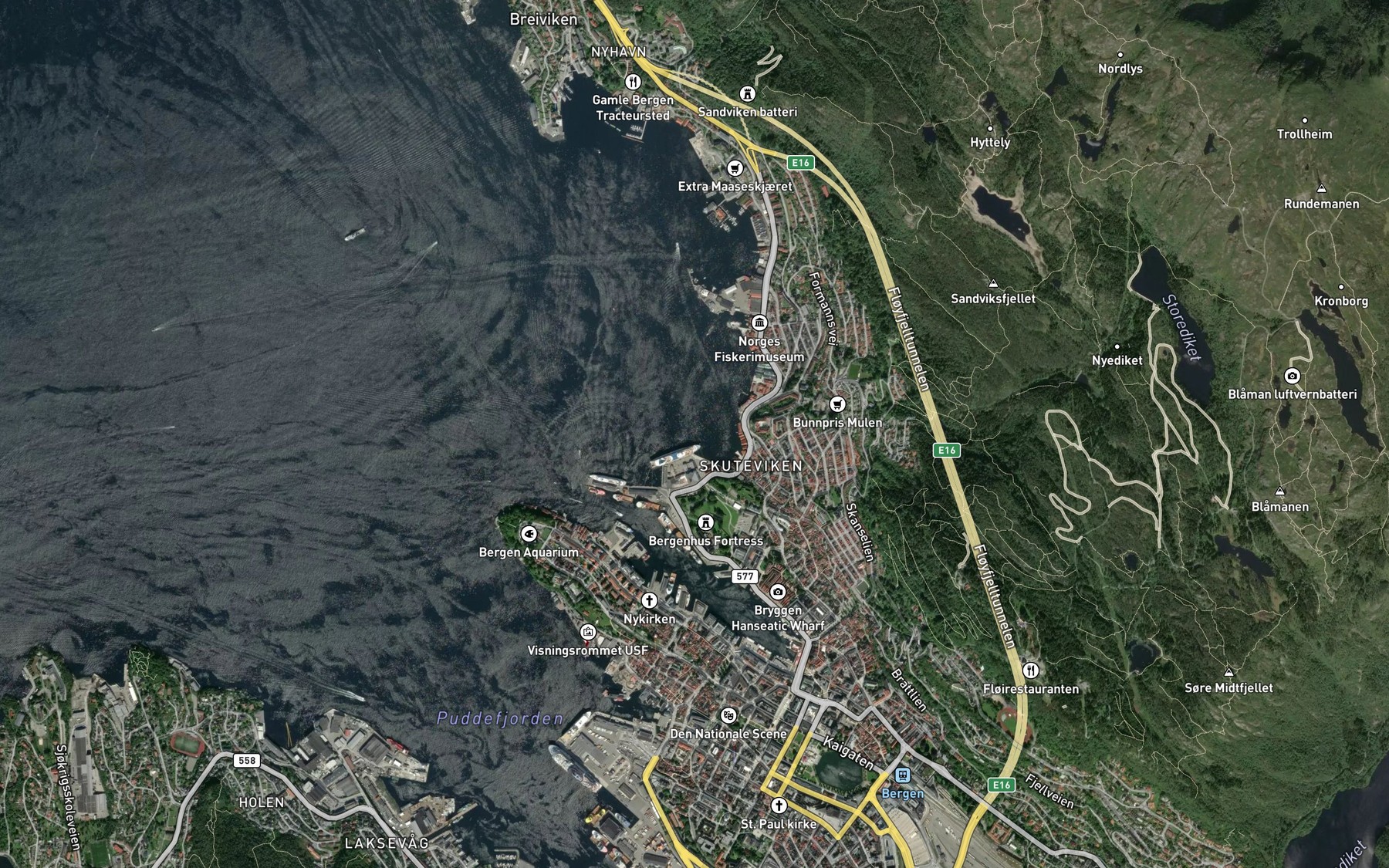 Satellite map of the Skuteviken