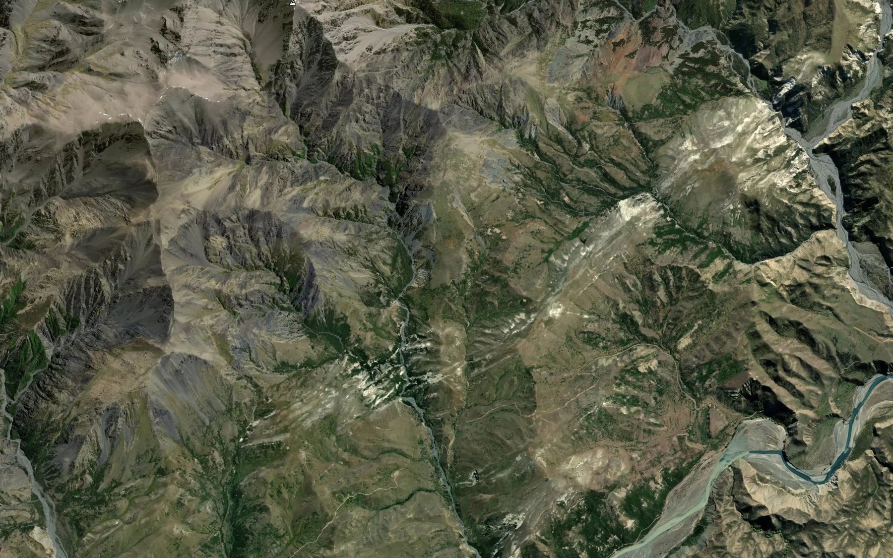 Satellite map of the Digger Stream