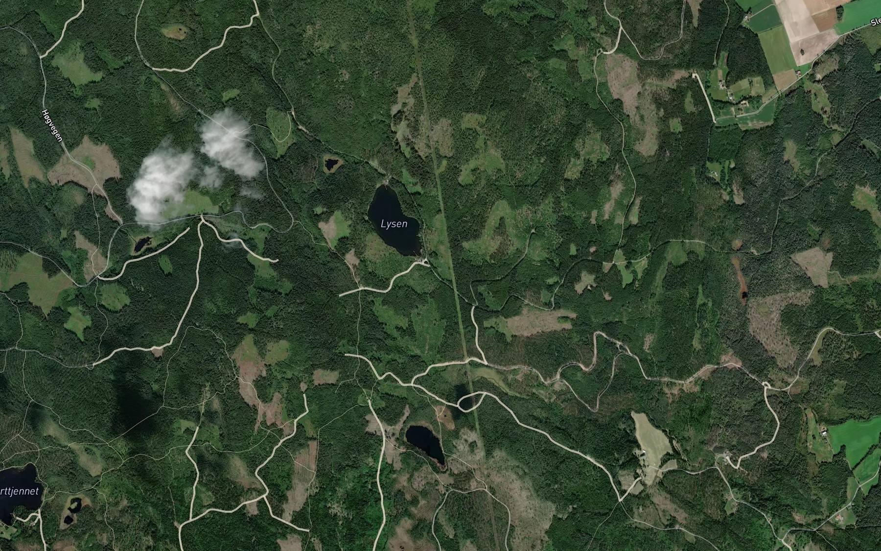 Satellite map of the Lysbekken