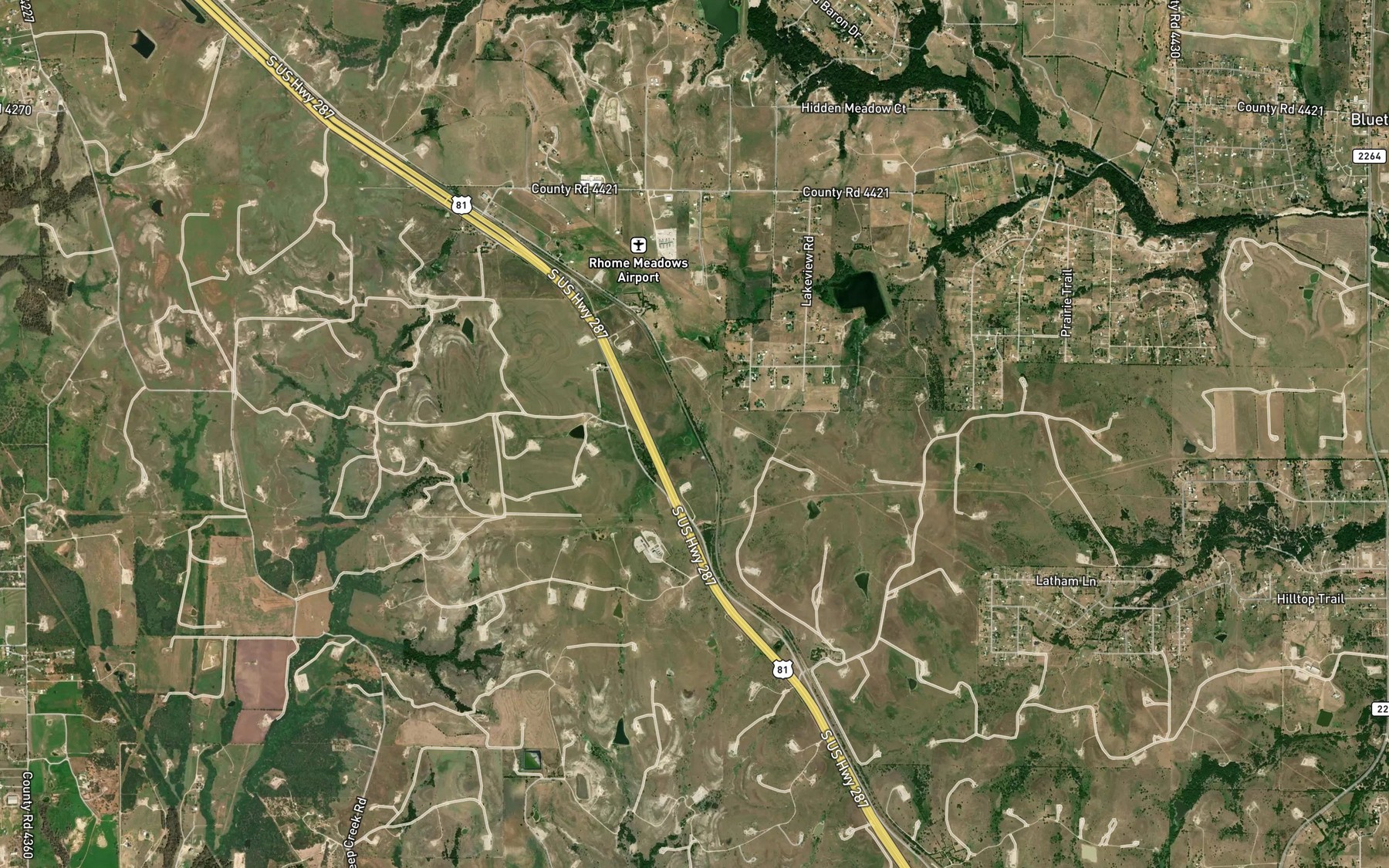 Satellite map of the Elna Reservoir