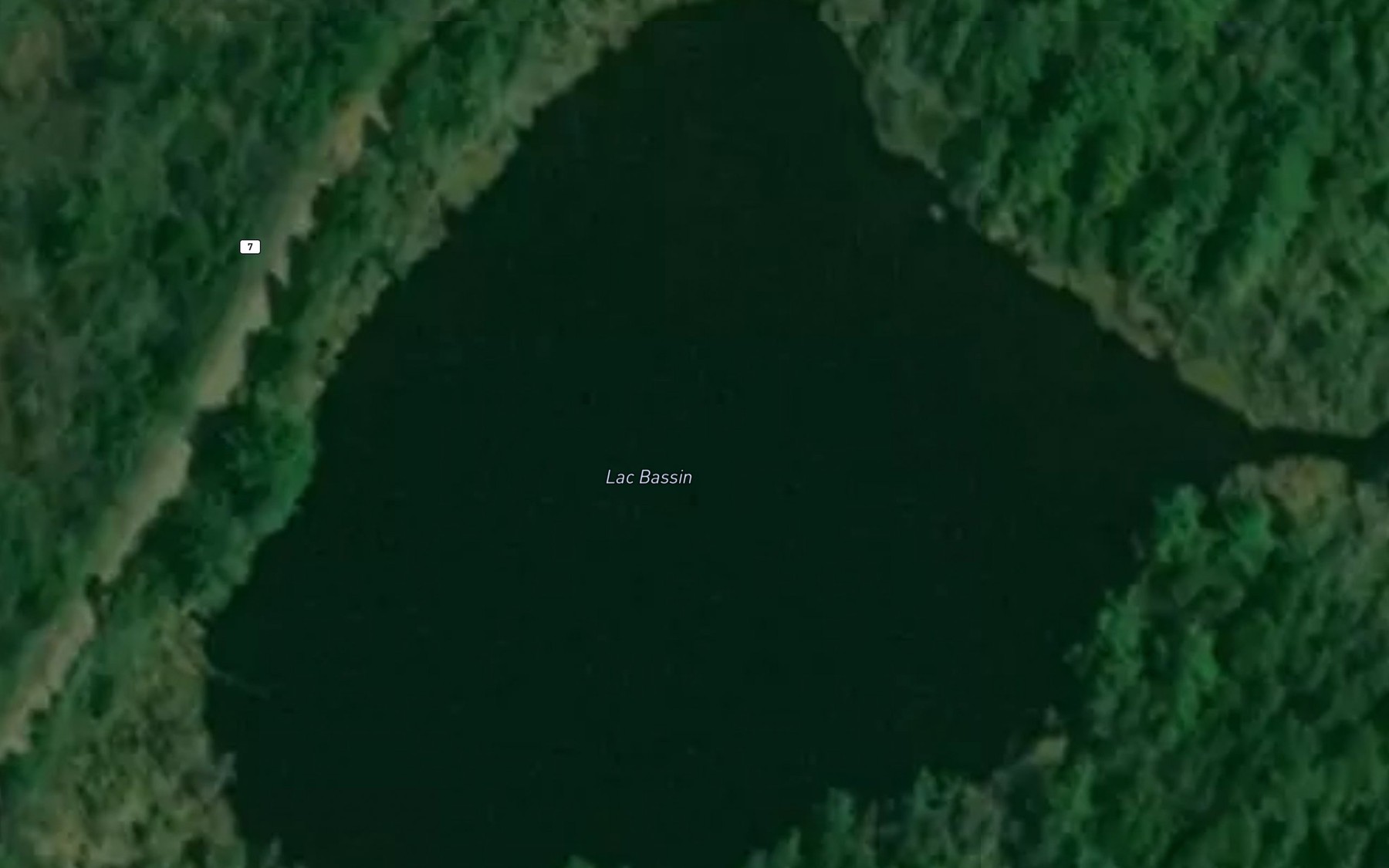 Satellite map of the Lac Bassin