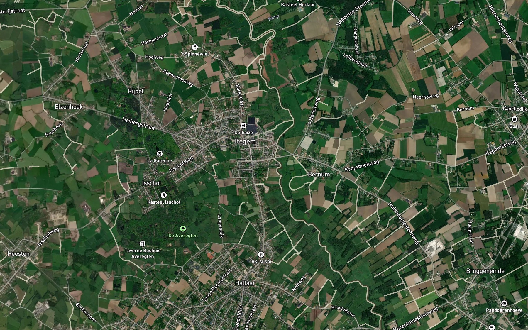 Satellite map of the Grote Laak