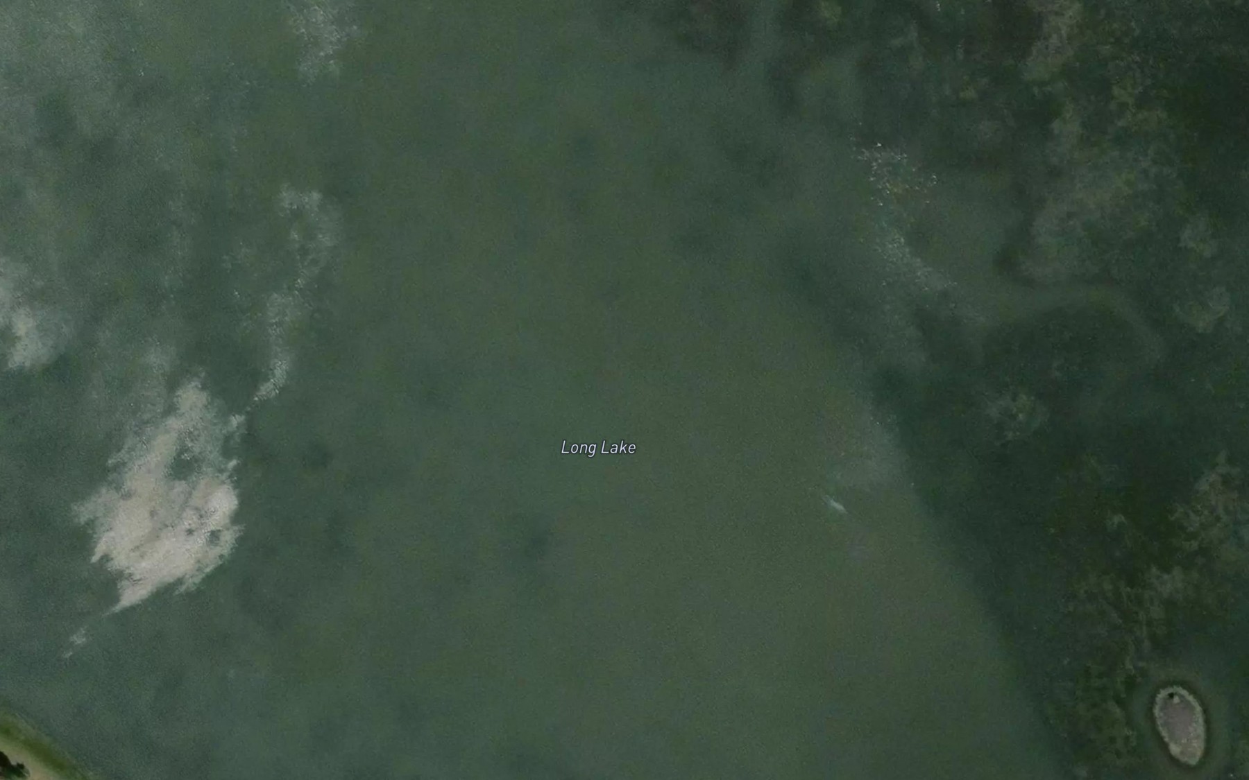 Satellite map of the Long Lake