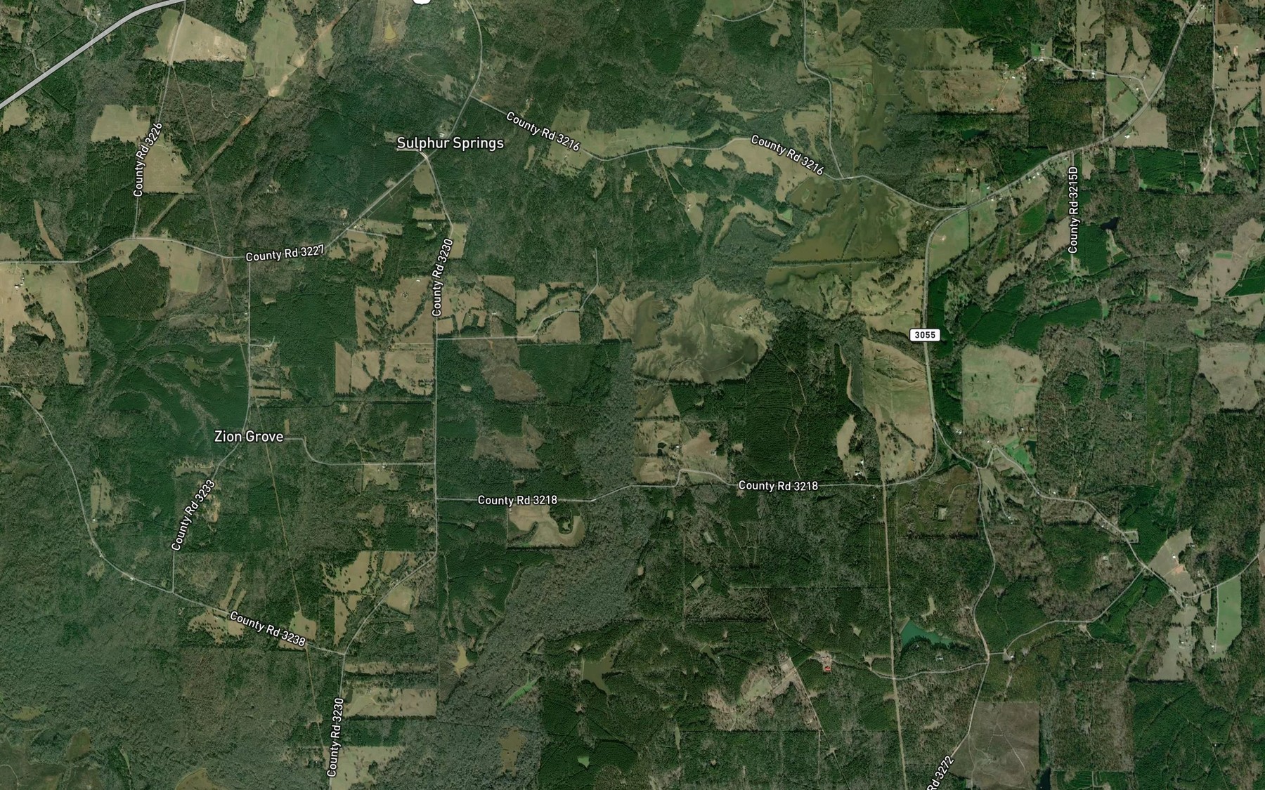 Satellite map of the Gentry Branch