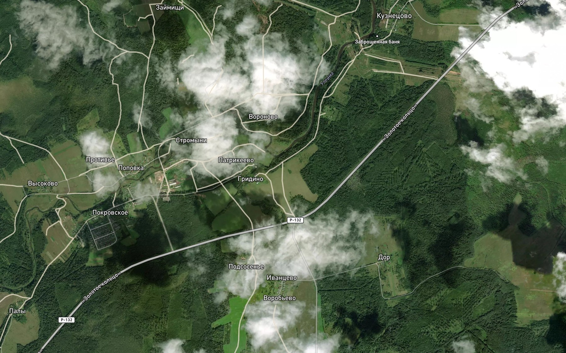 Satellite map of the Kis'ma