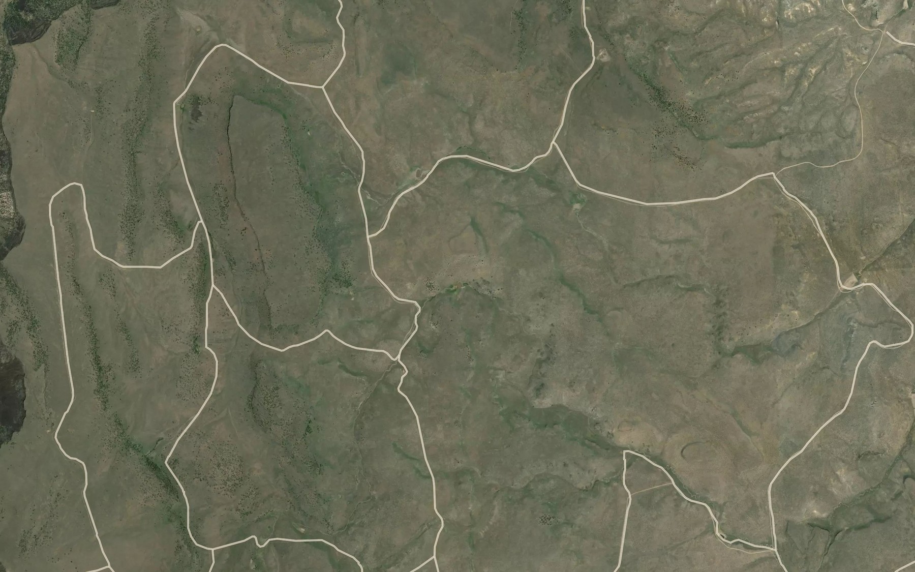 Satellite map of the Big Hole Reservoir