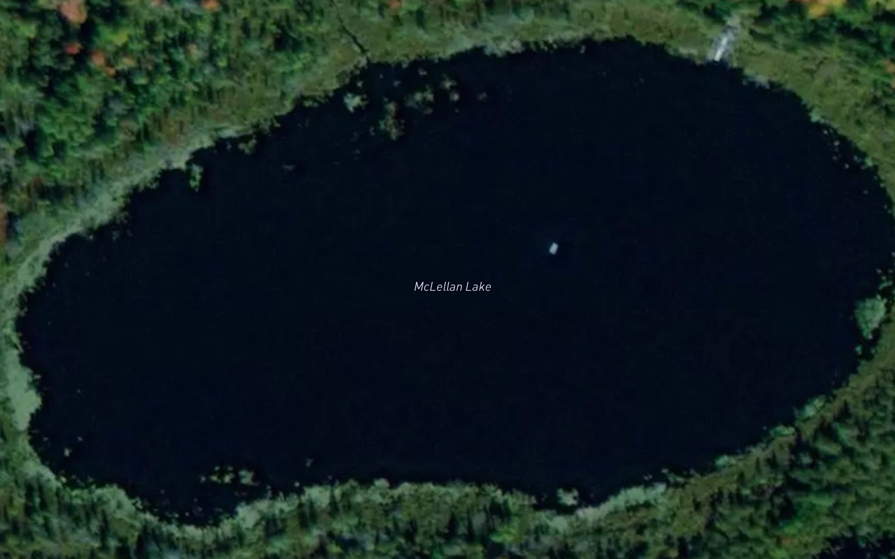 Satellite map of the McLellan Lake