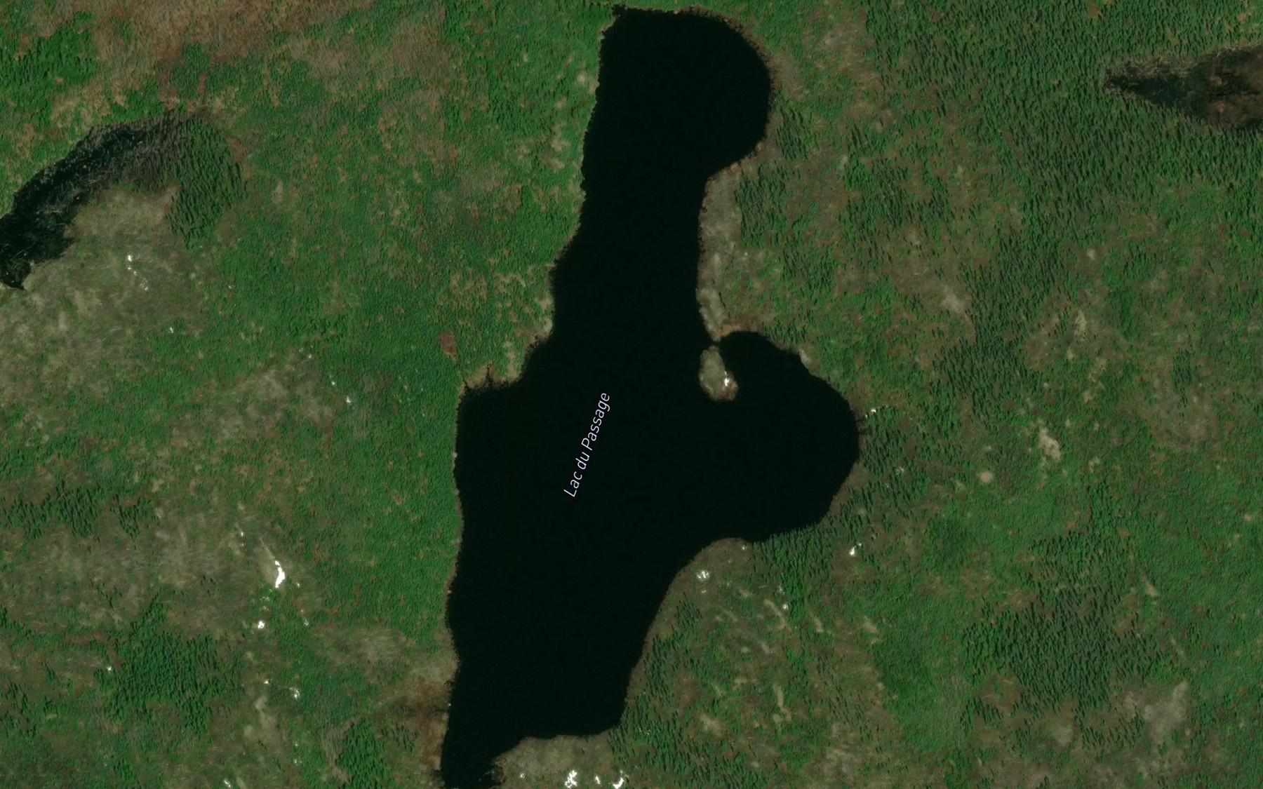 Satellite map of the Lac du Passage