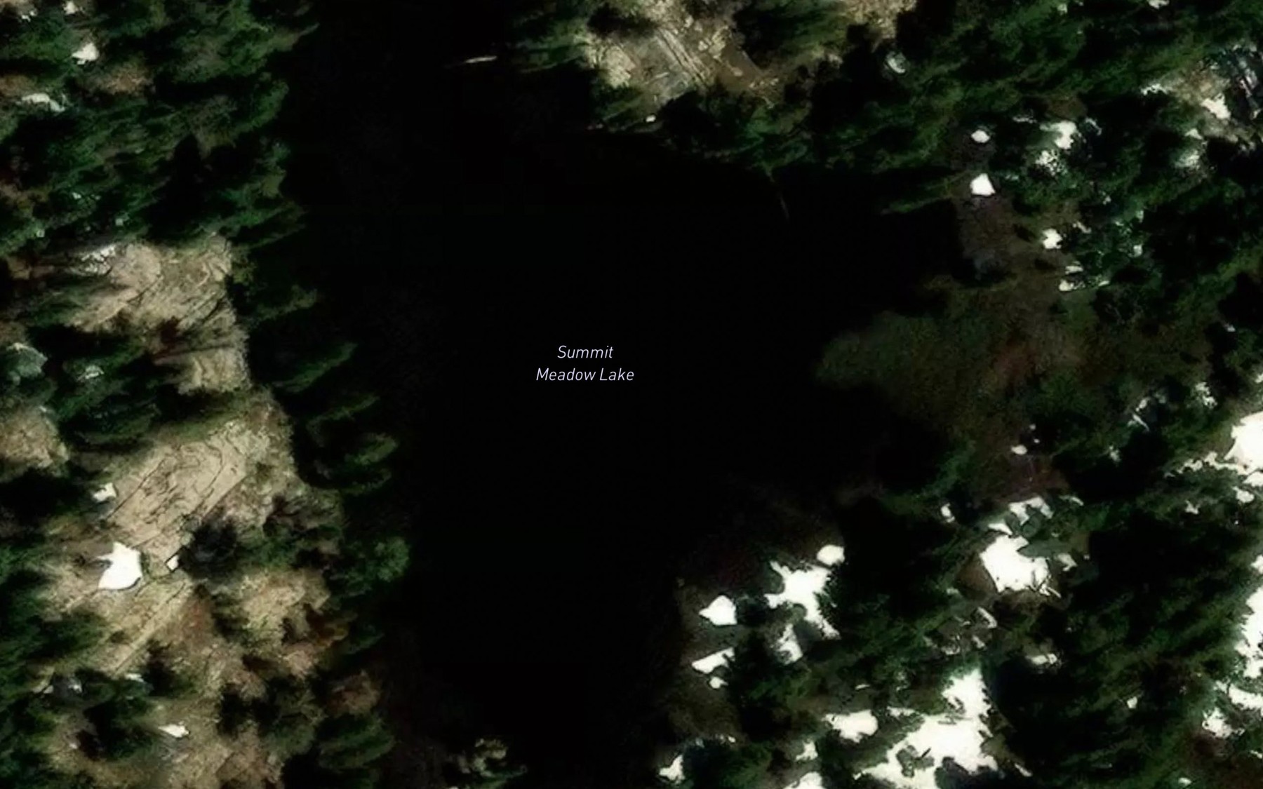 Satellite map of the Summit Meadow Lake