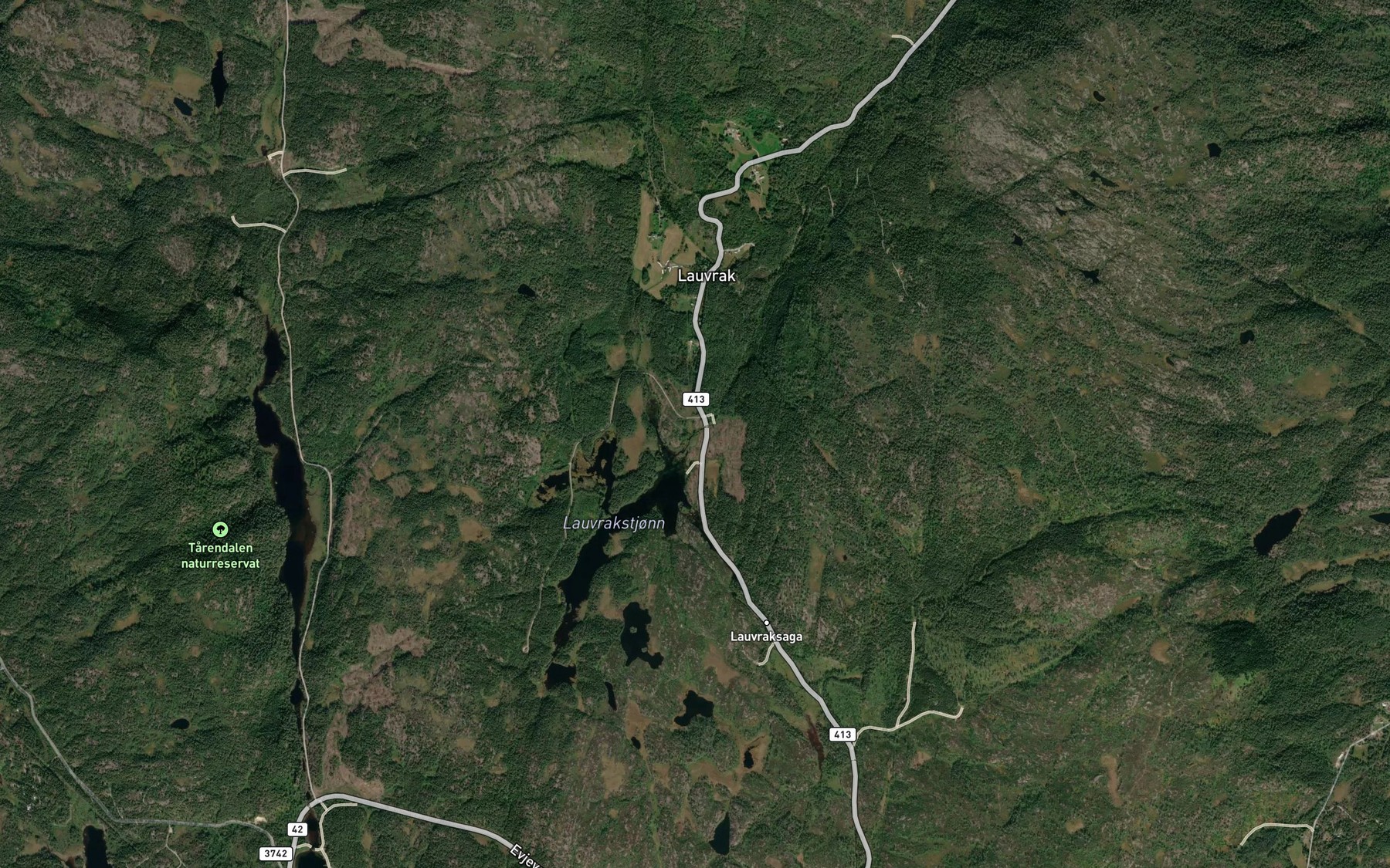 Satellite map of the Libekken