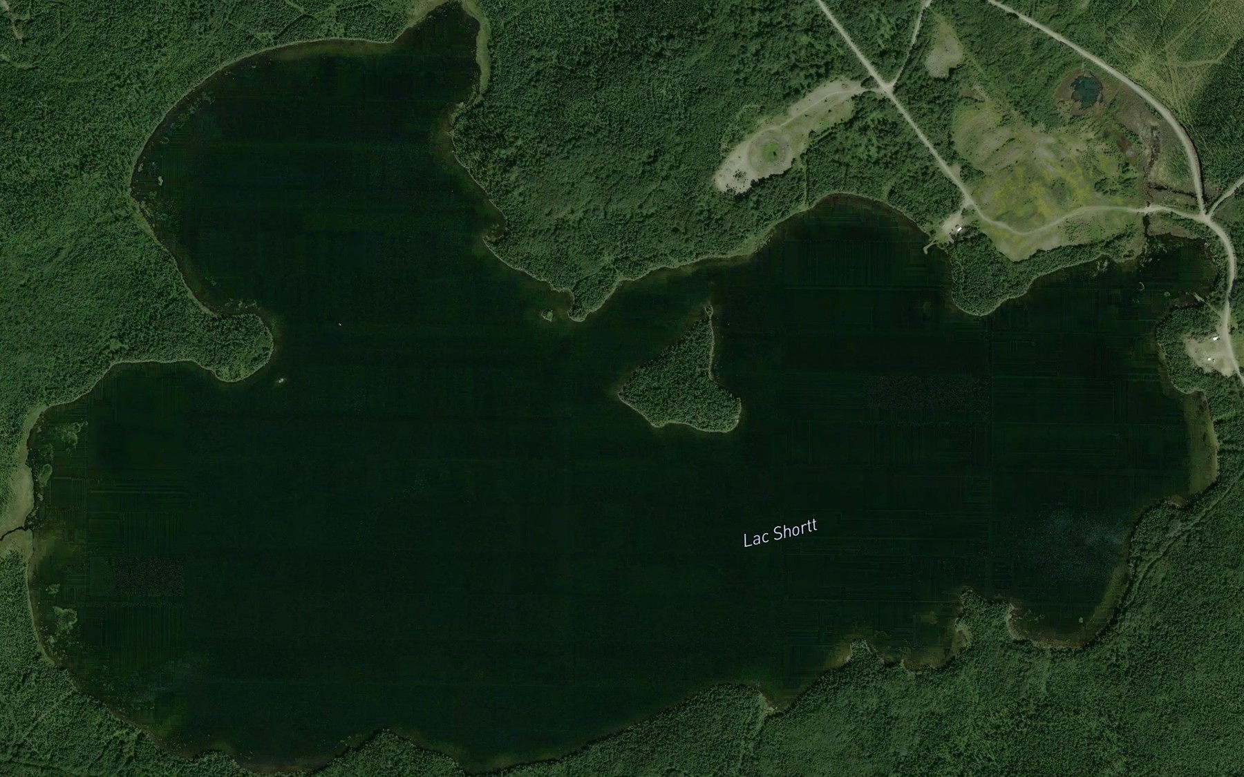 Satellite map of the Lac Shortt