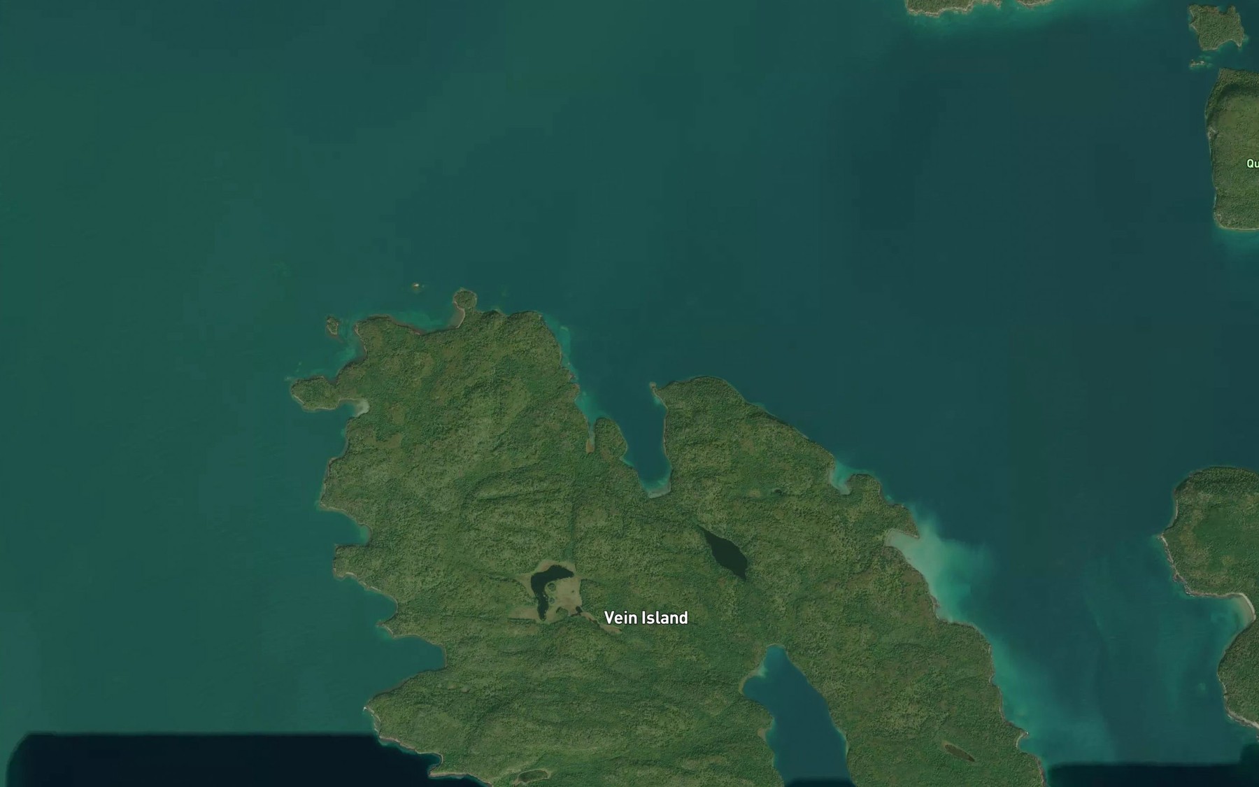 Satellite map of the Salter's Bay
