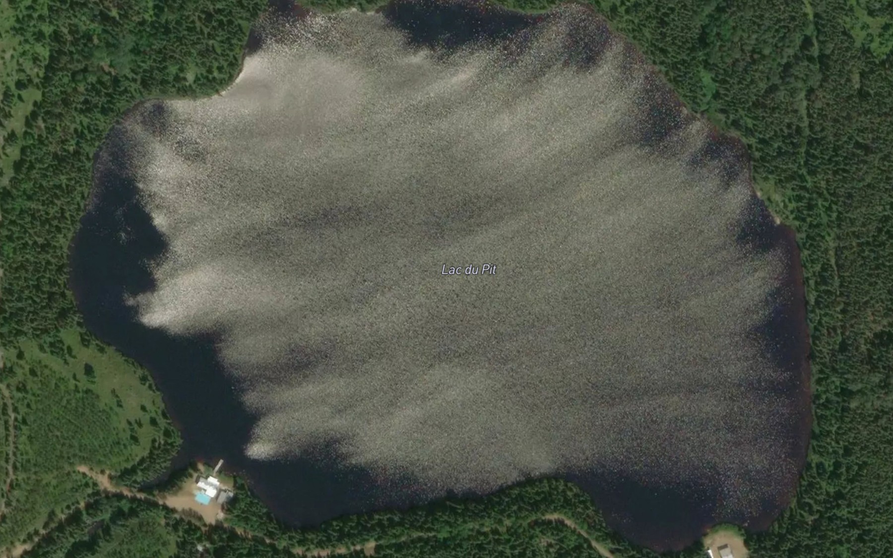 Satellite map of the Lac du Pit