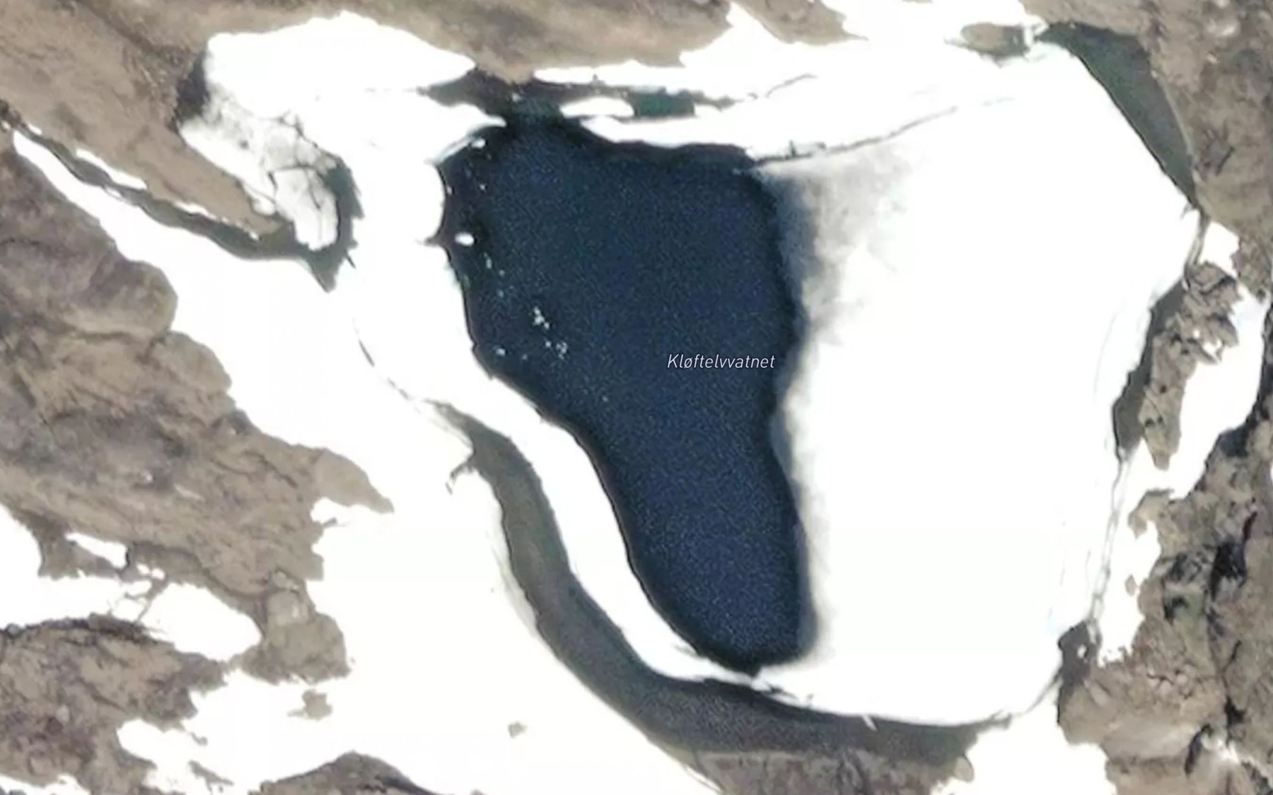 Satellite map of the Kloftelvvatnet