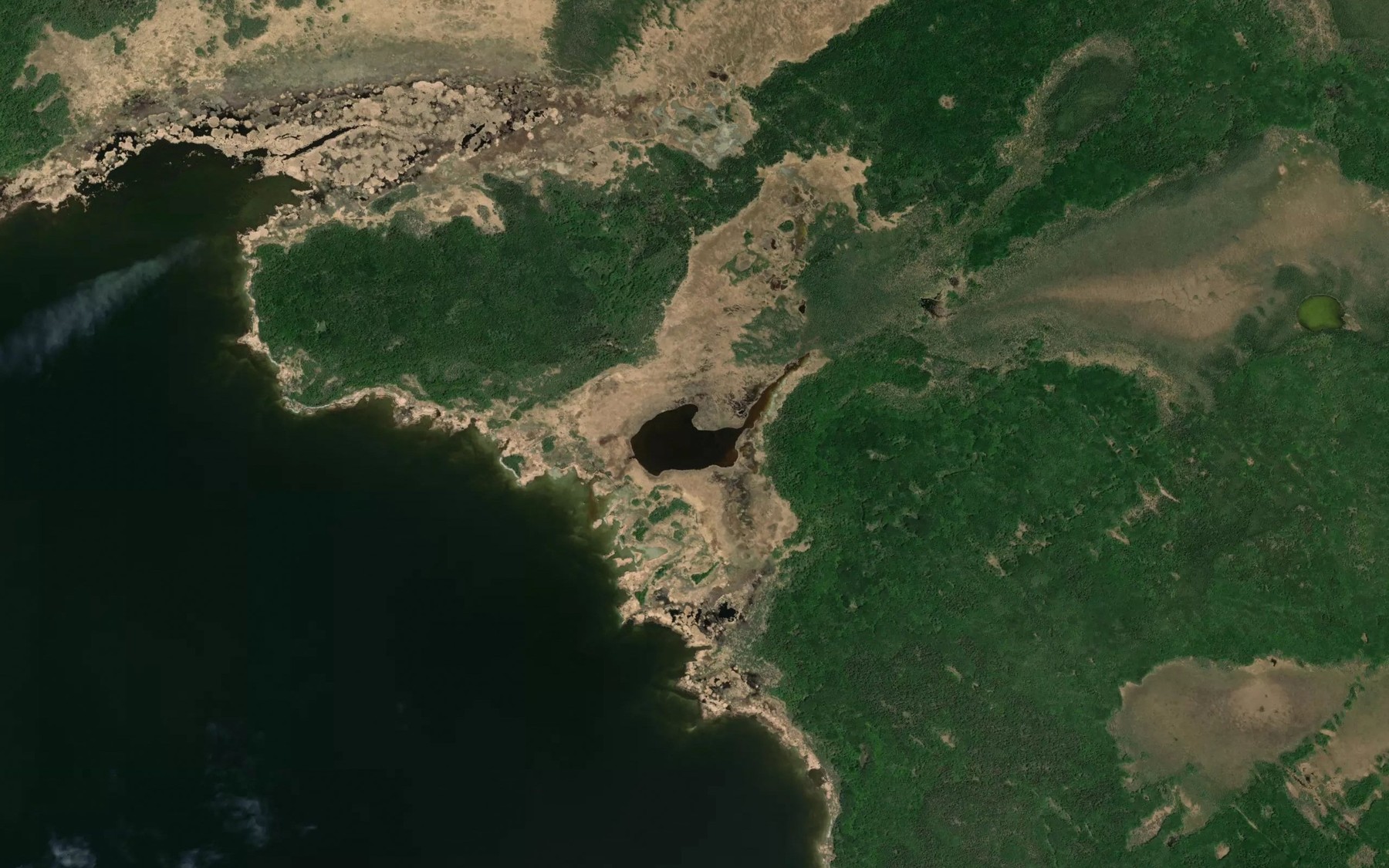 Satellite map of the McLennan Lake