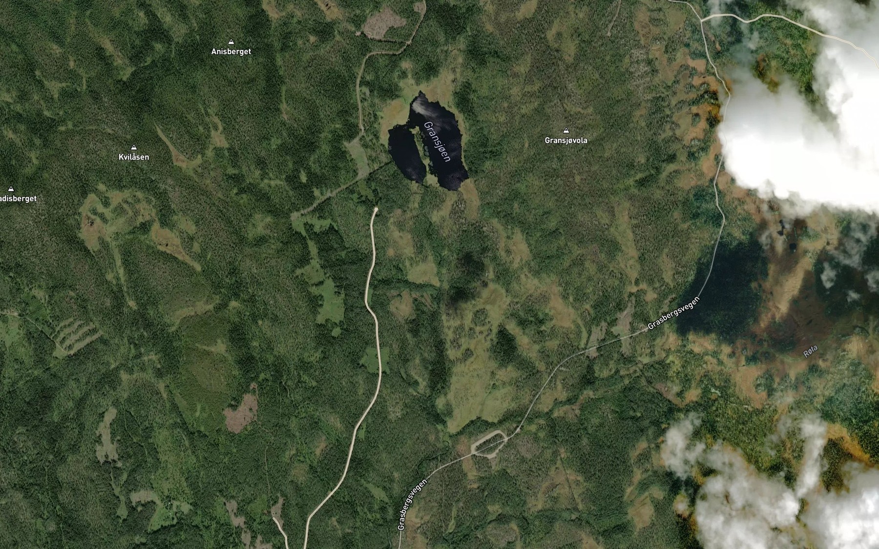 Satellite map of the Gransjobekken