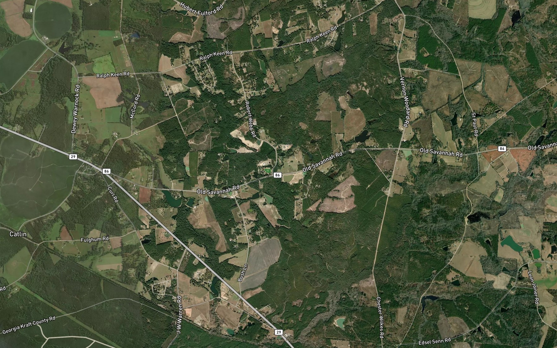 Satellite map of the Indian Branch