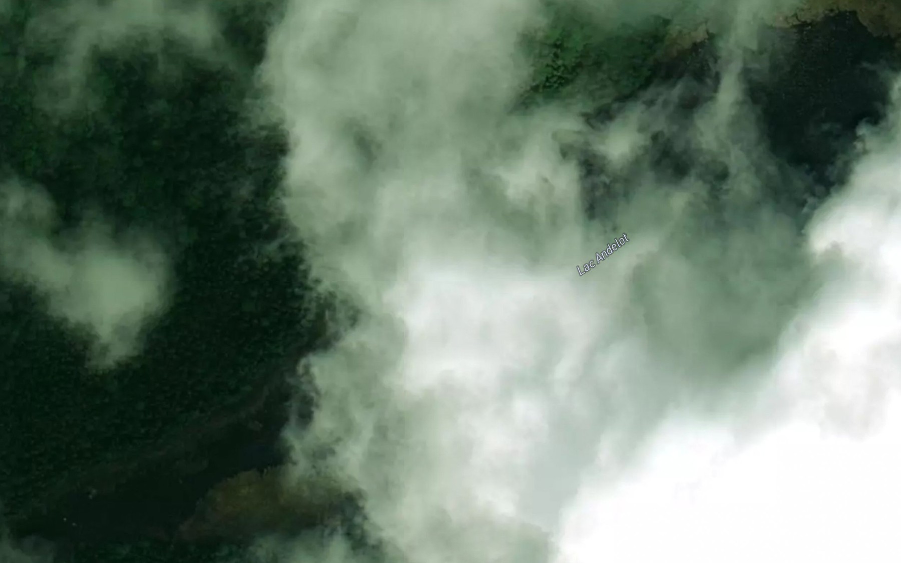 Satellite map of the Lac Andelot