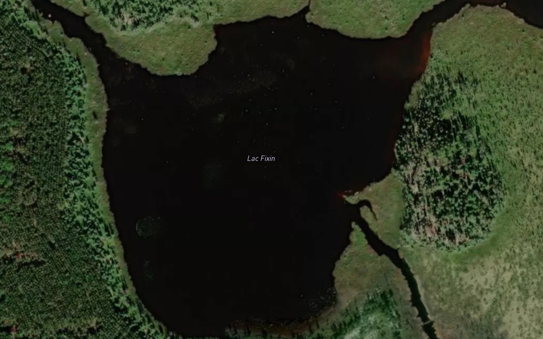 Satellite map of the Lac Fixin