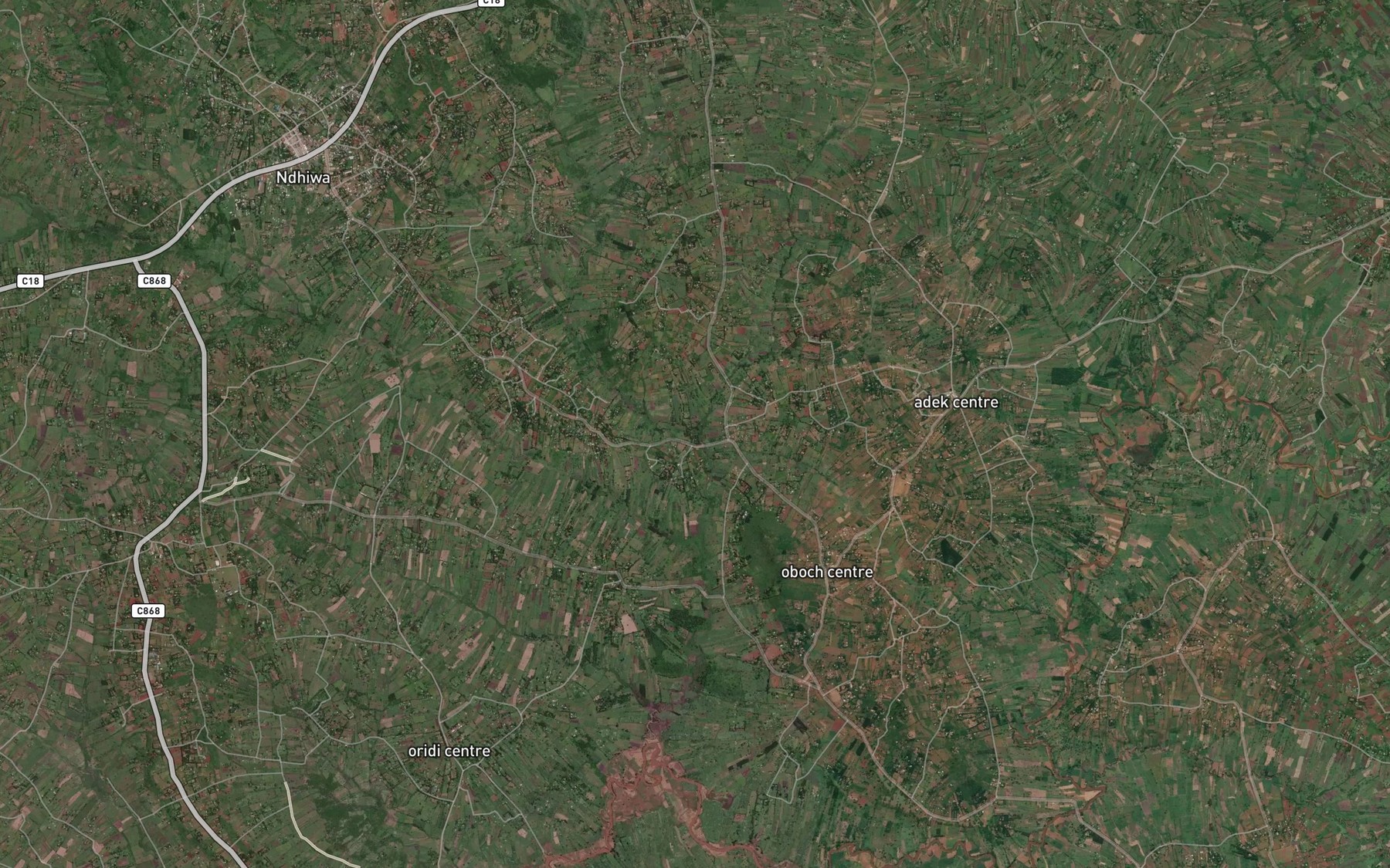 Satellite map of the Mirogi