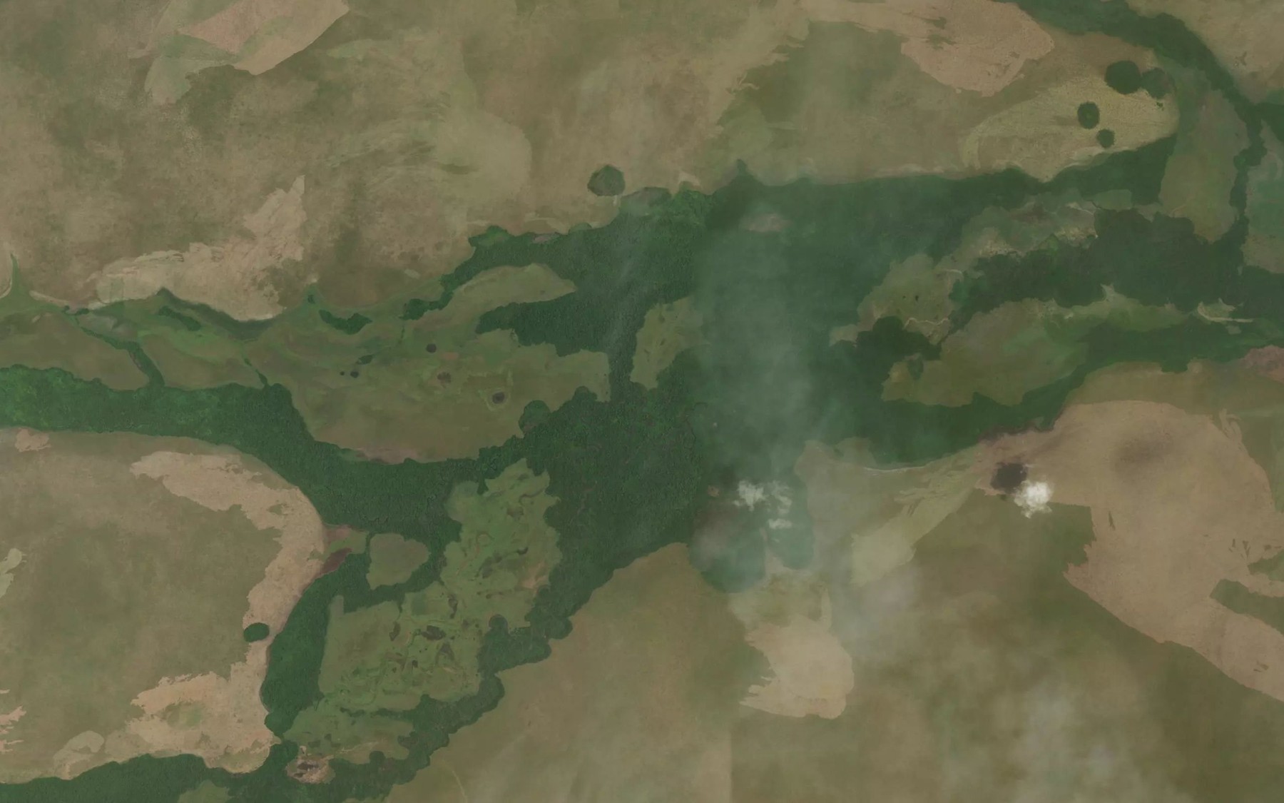 Satellite map of the Nganbou