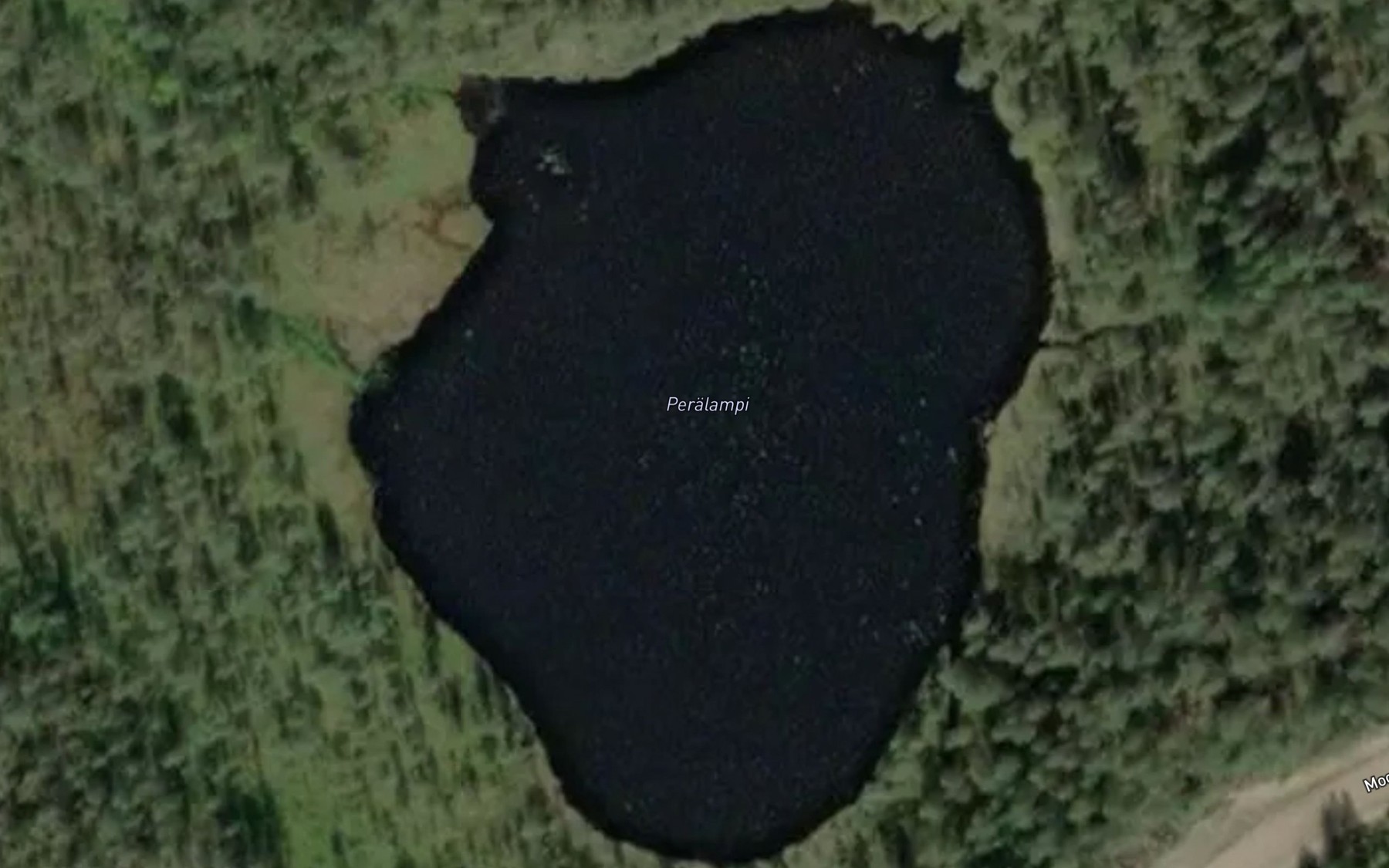 Satellite map of the Peralampi