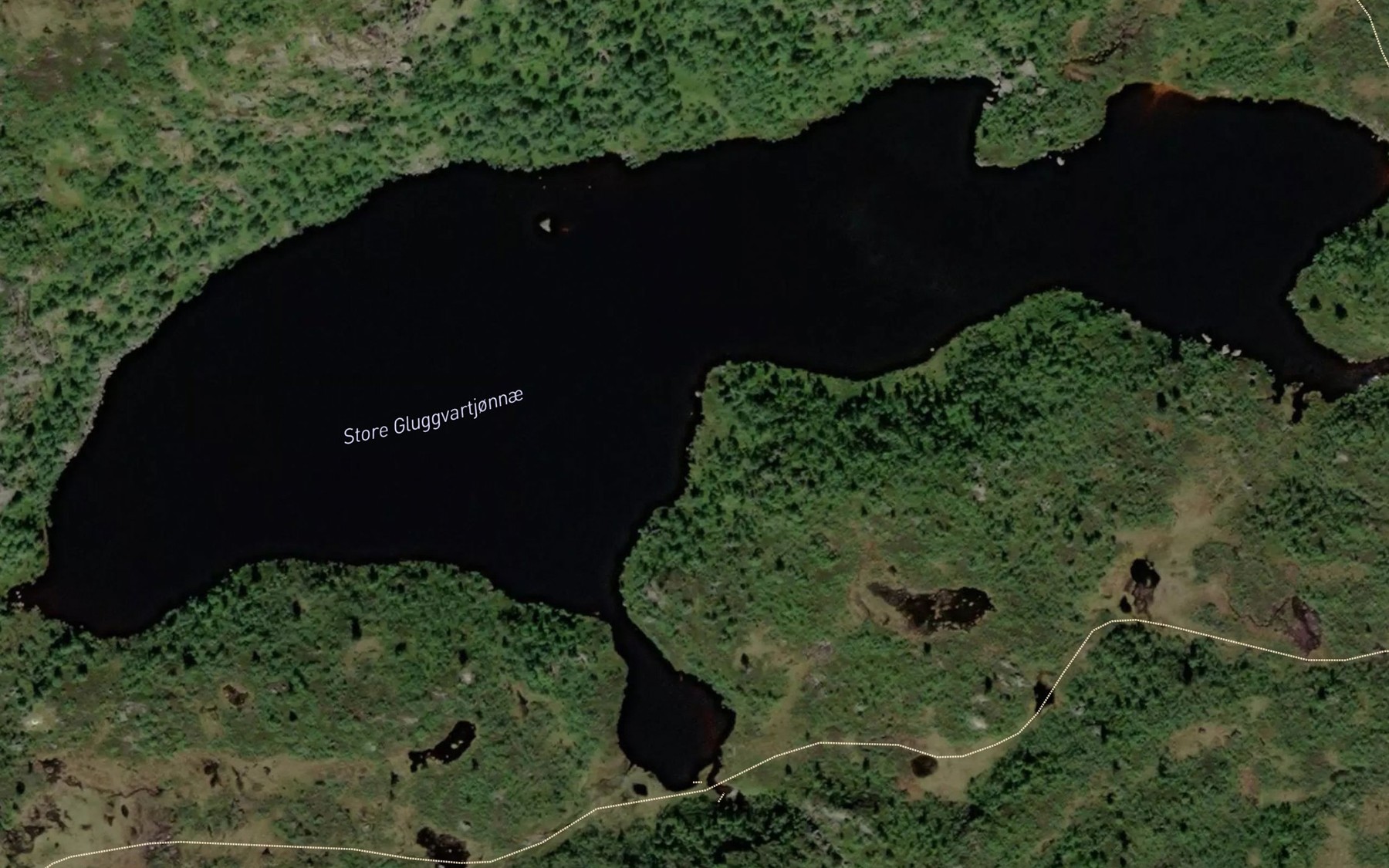 Satellite map of the Gluggvardetjornin