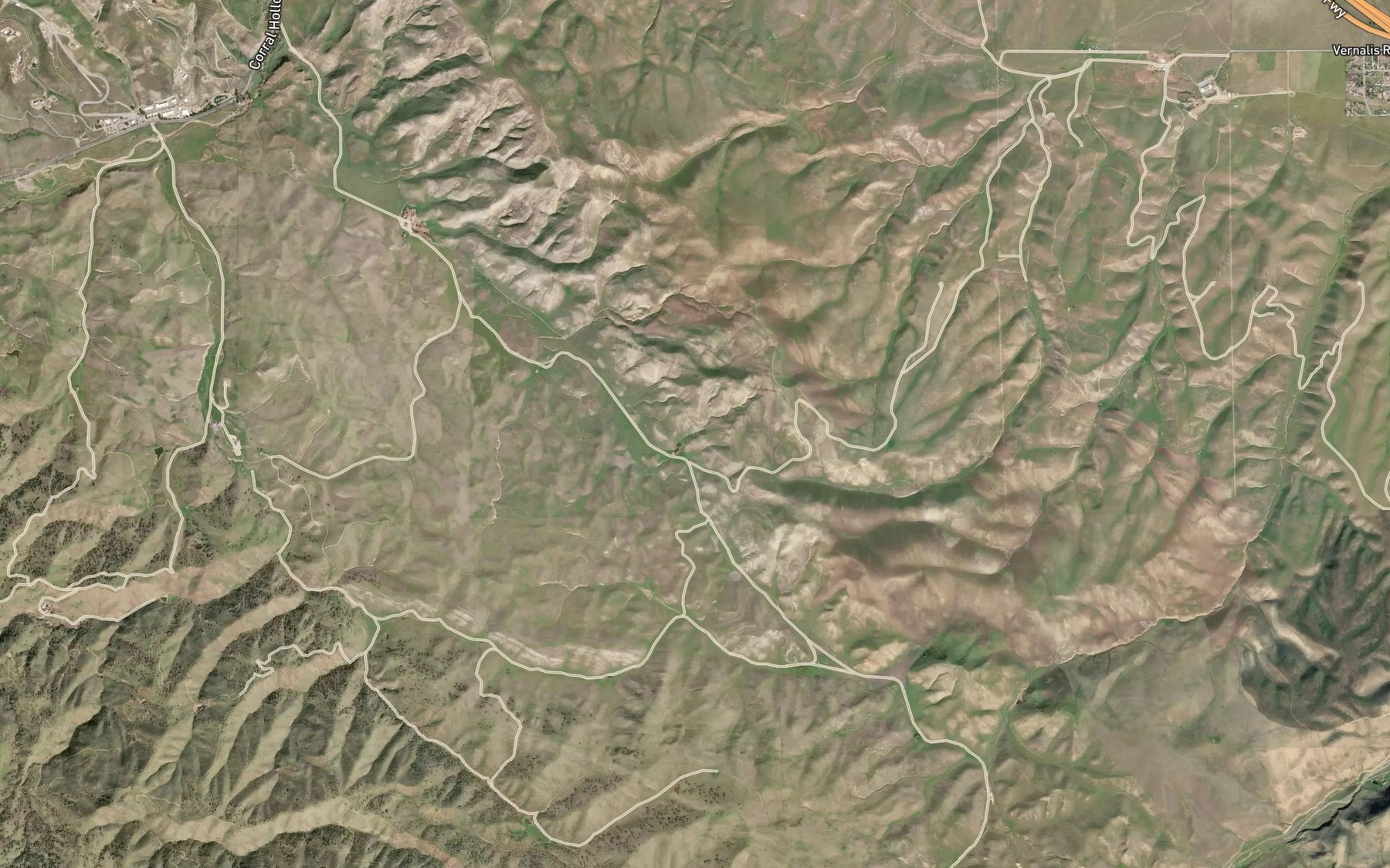 Satellite map of the Elder Spring